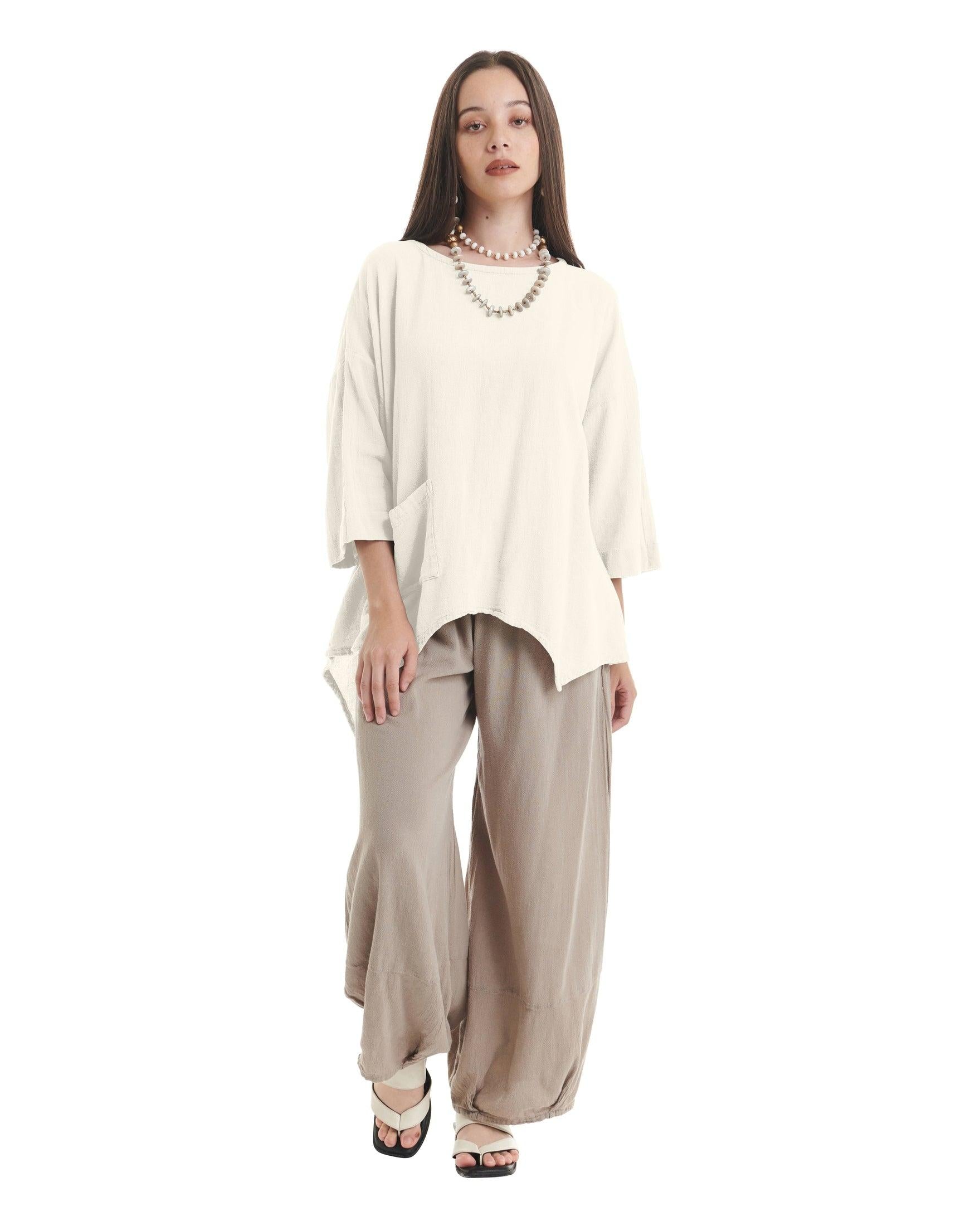 Eclipse Cotton Gauze Blouse-Oh My Gauze