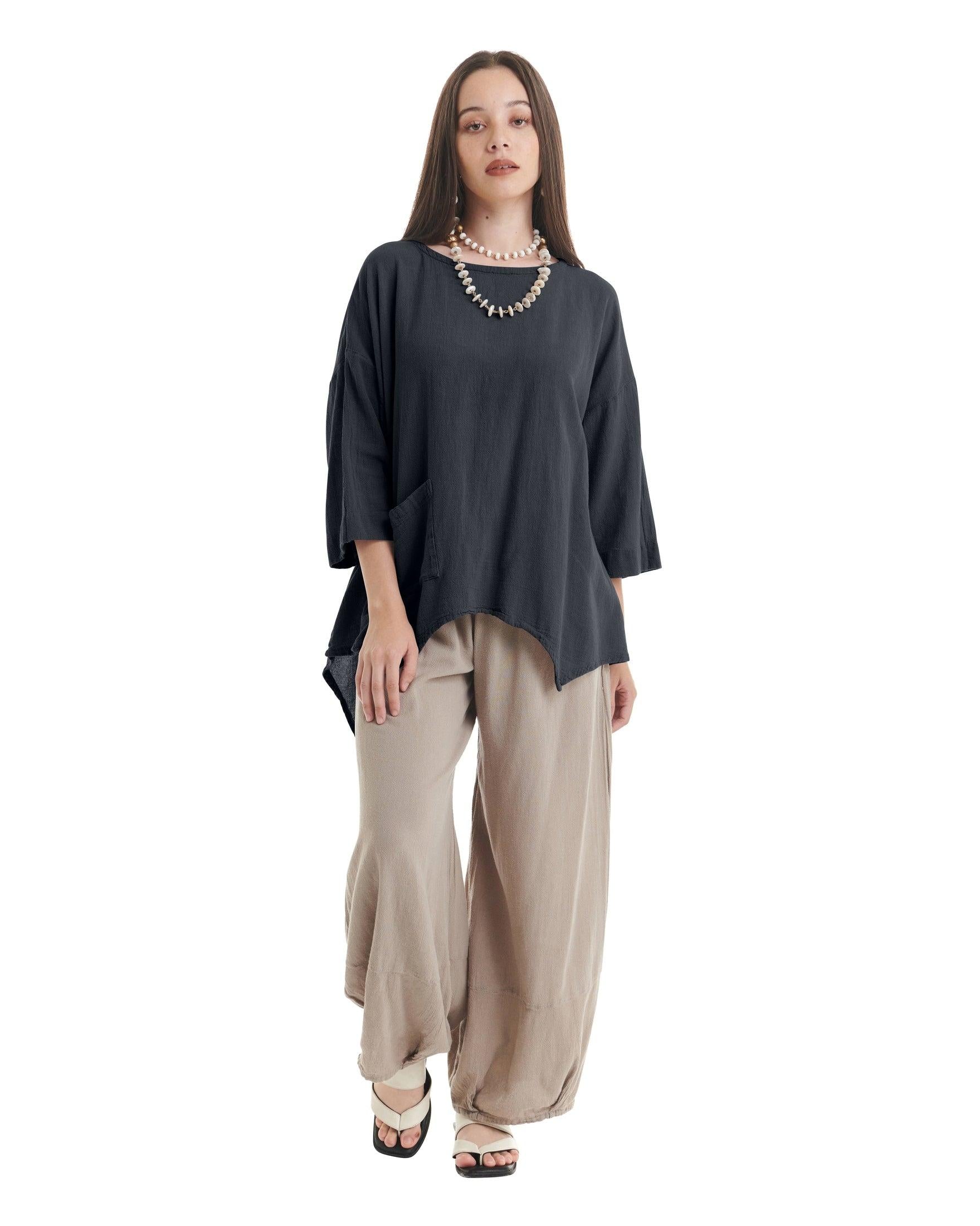 Eclipse Cotton Gauze Blouse-Oh My Gauze