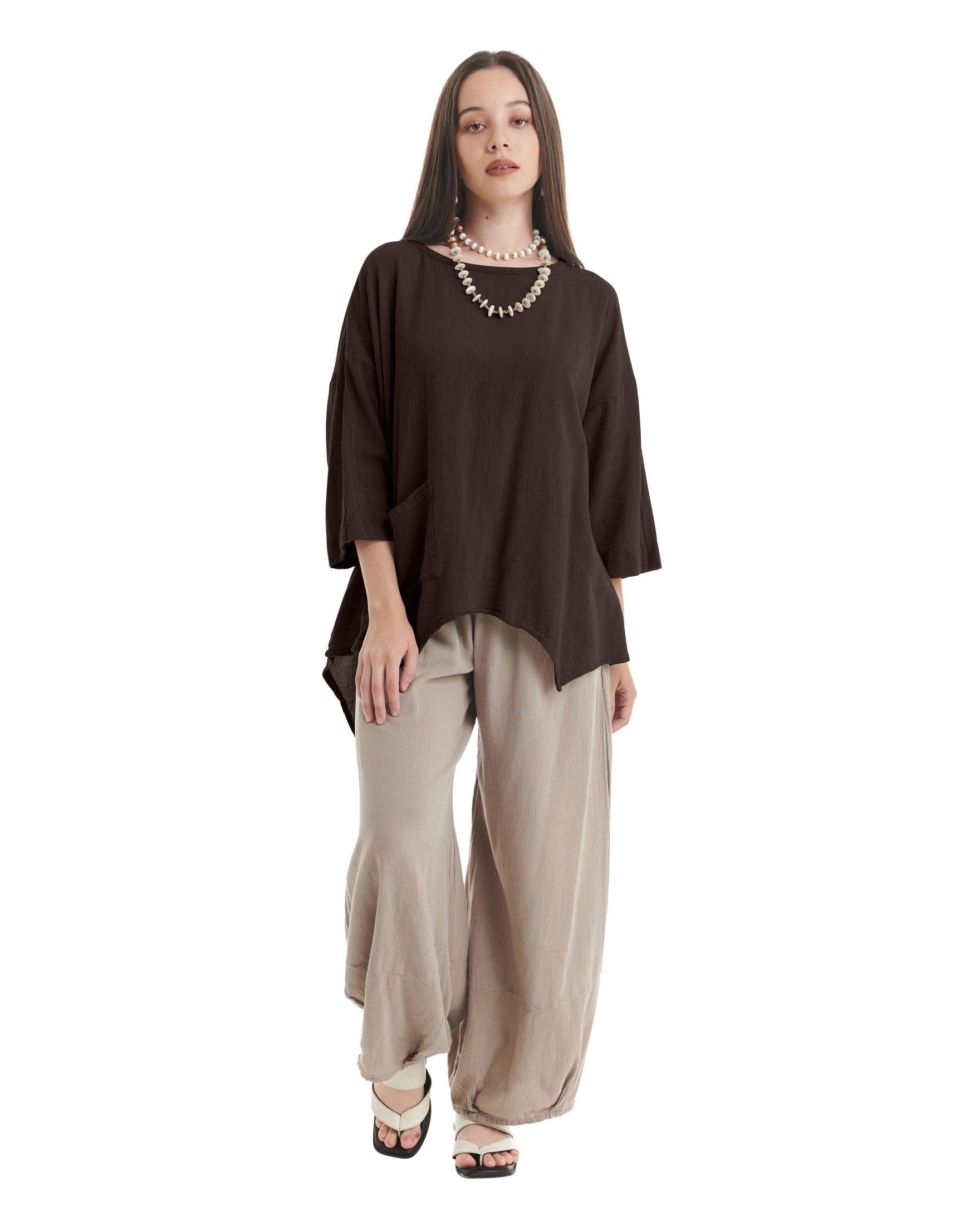 Eclipse Cotton Gauze Blouse-Oh My Gauze