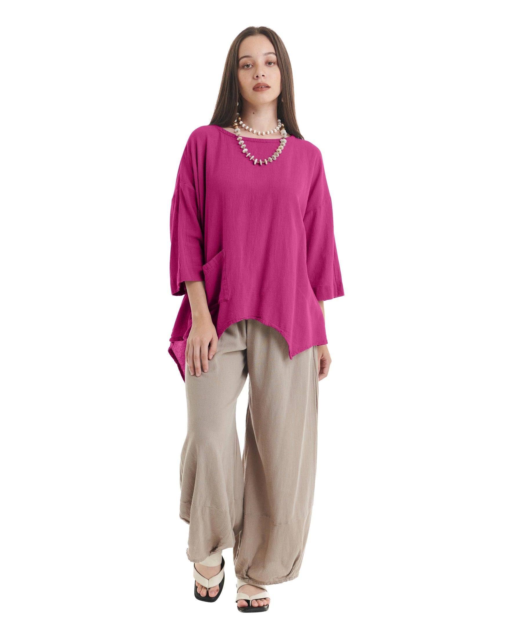 Eclipse Cotton Gauze Blouse-Oh My Gauze