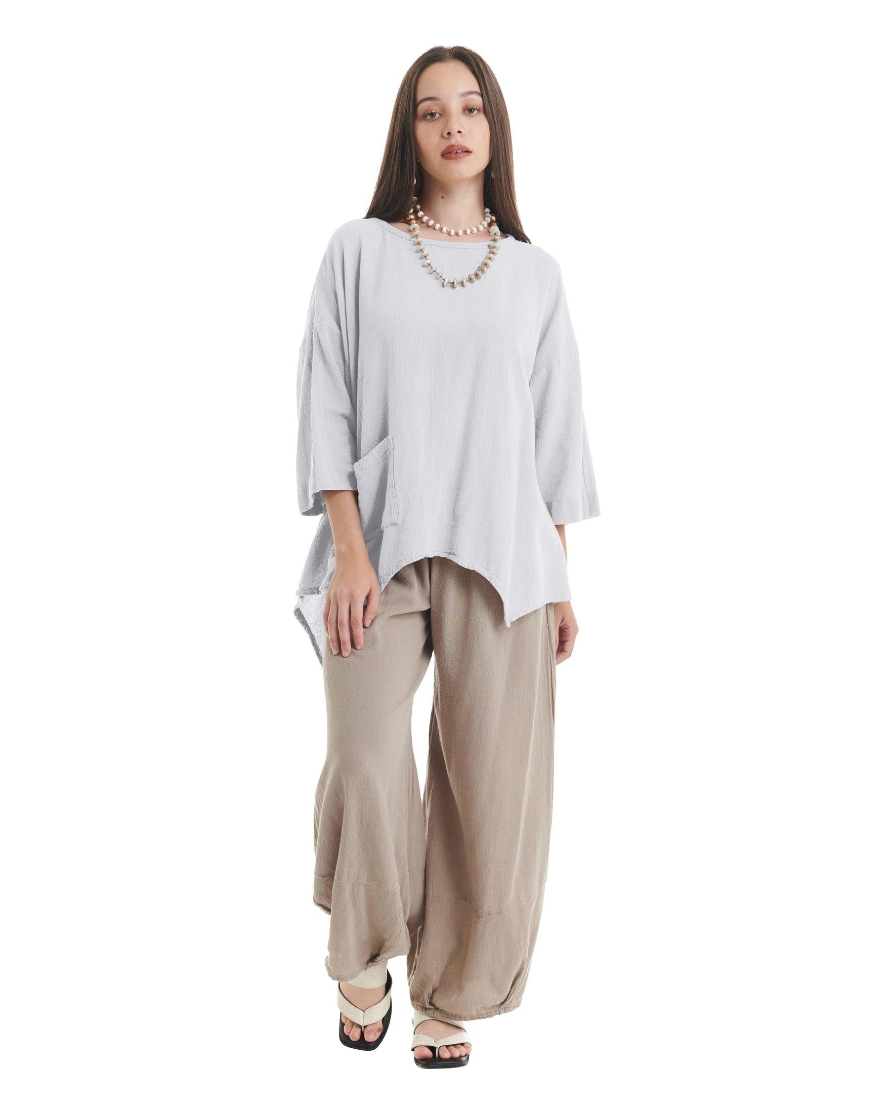 Eclipse Cotton Gauze Blouse-Oh My Gauze