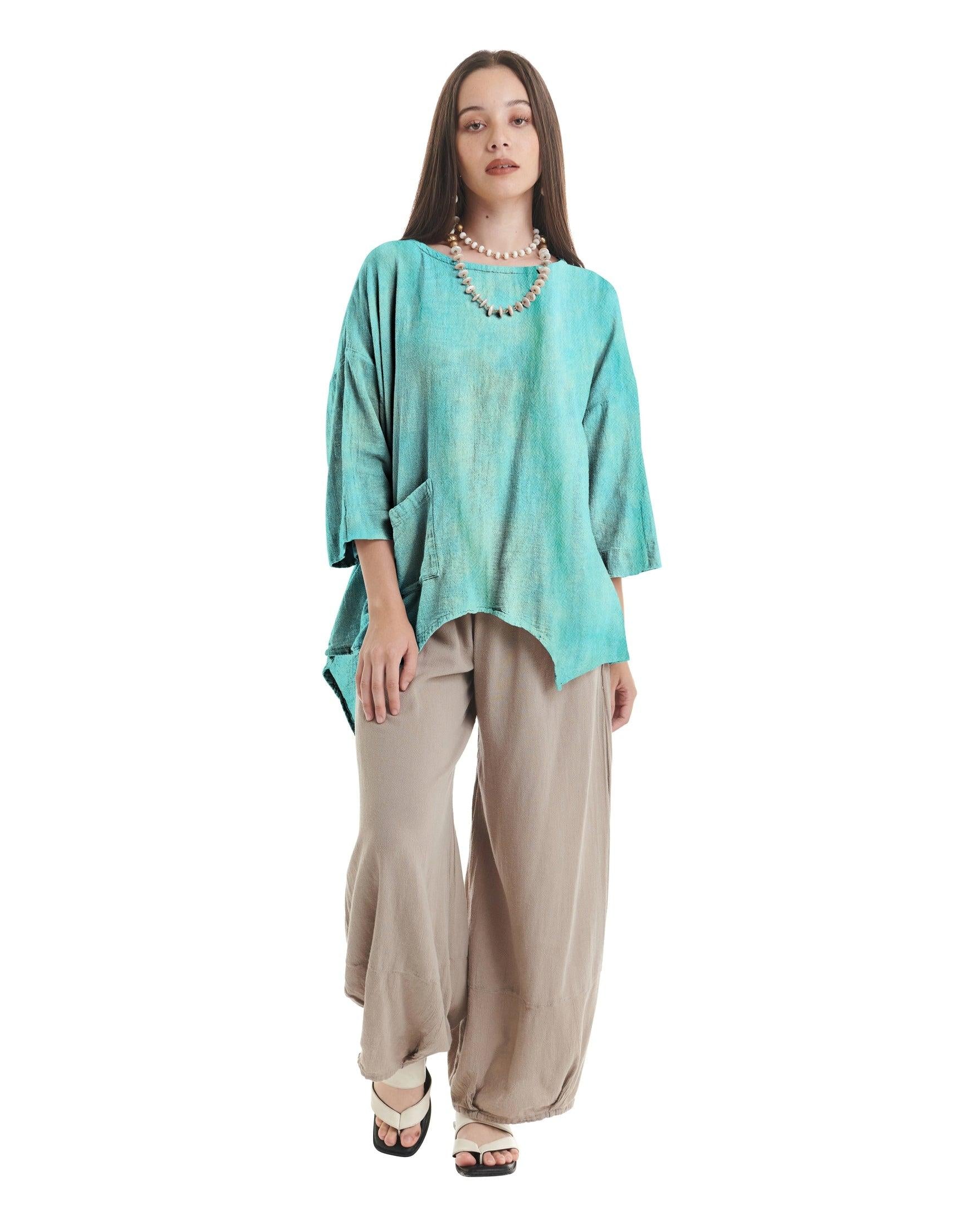 Eclipse Cotton Gauze Blouse-Oh My Gauze