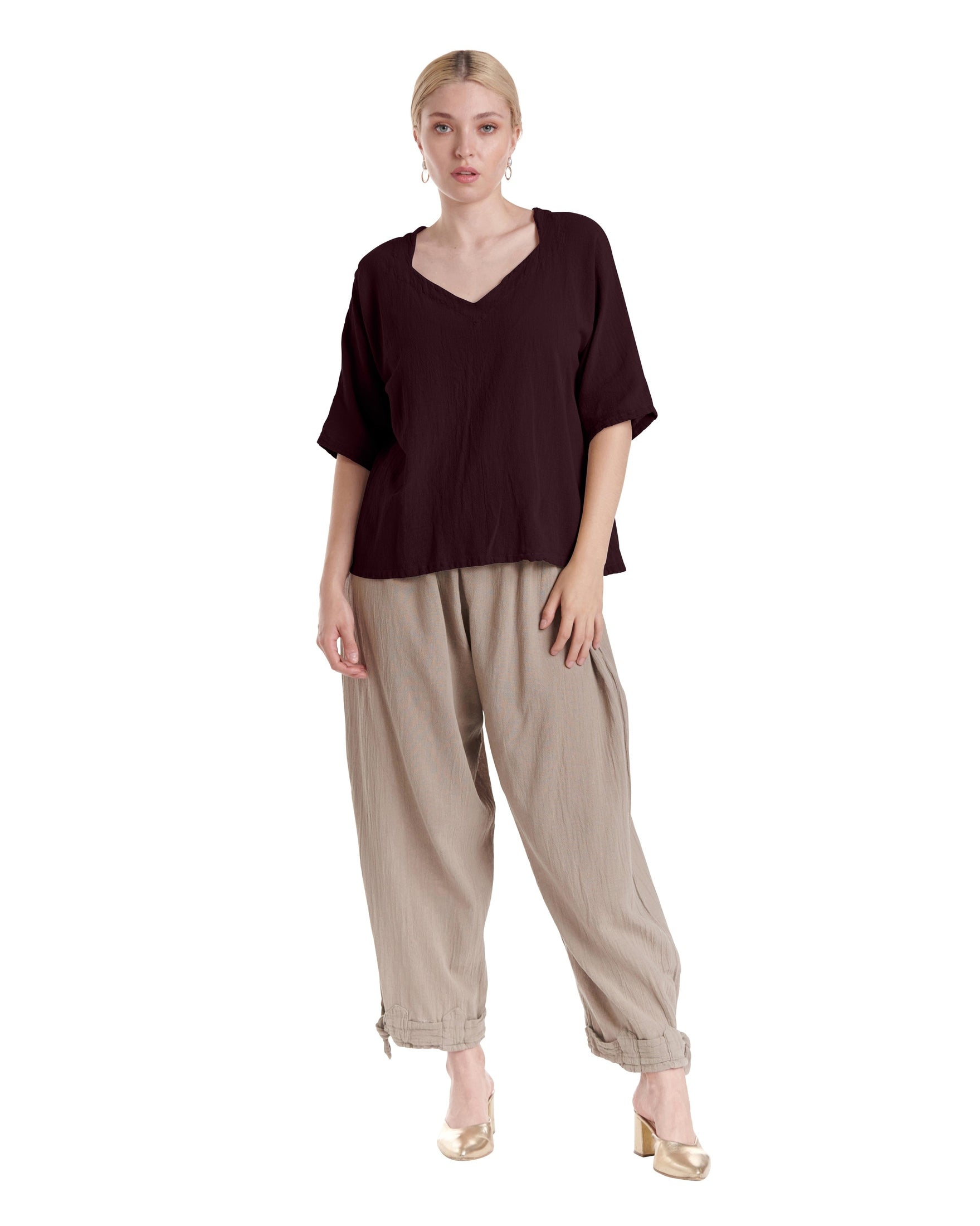 Erin Cotton Gauze Blouse-Oh My Gauze