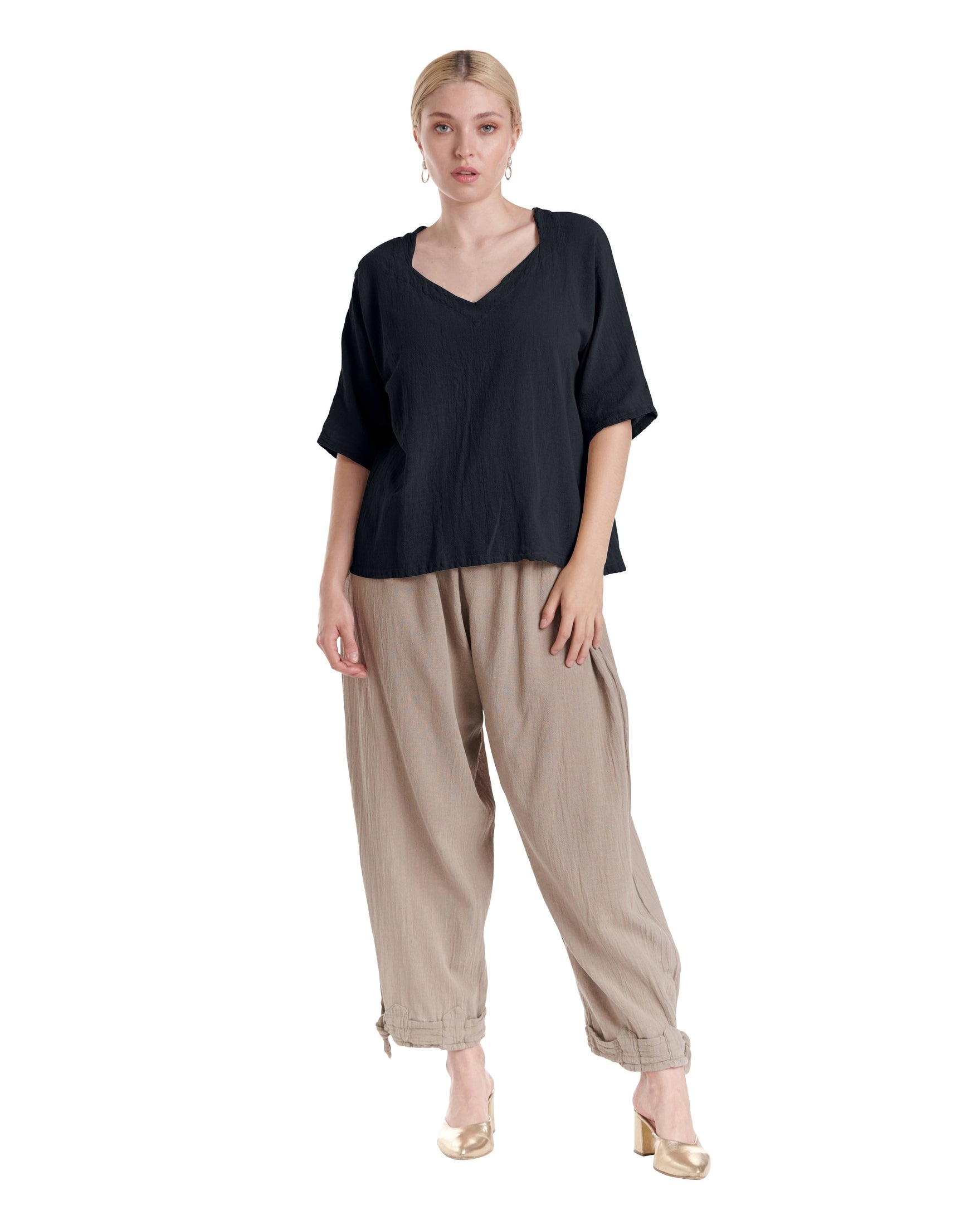 Erin Cotton Gauze Blouse-Oh My Gauze