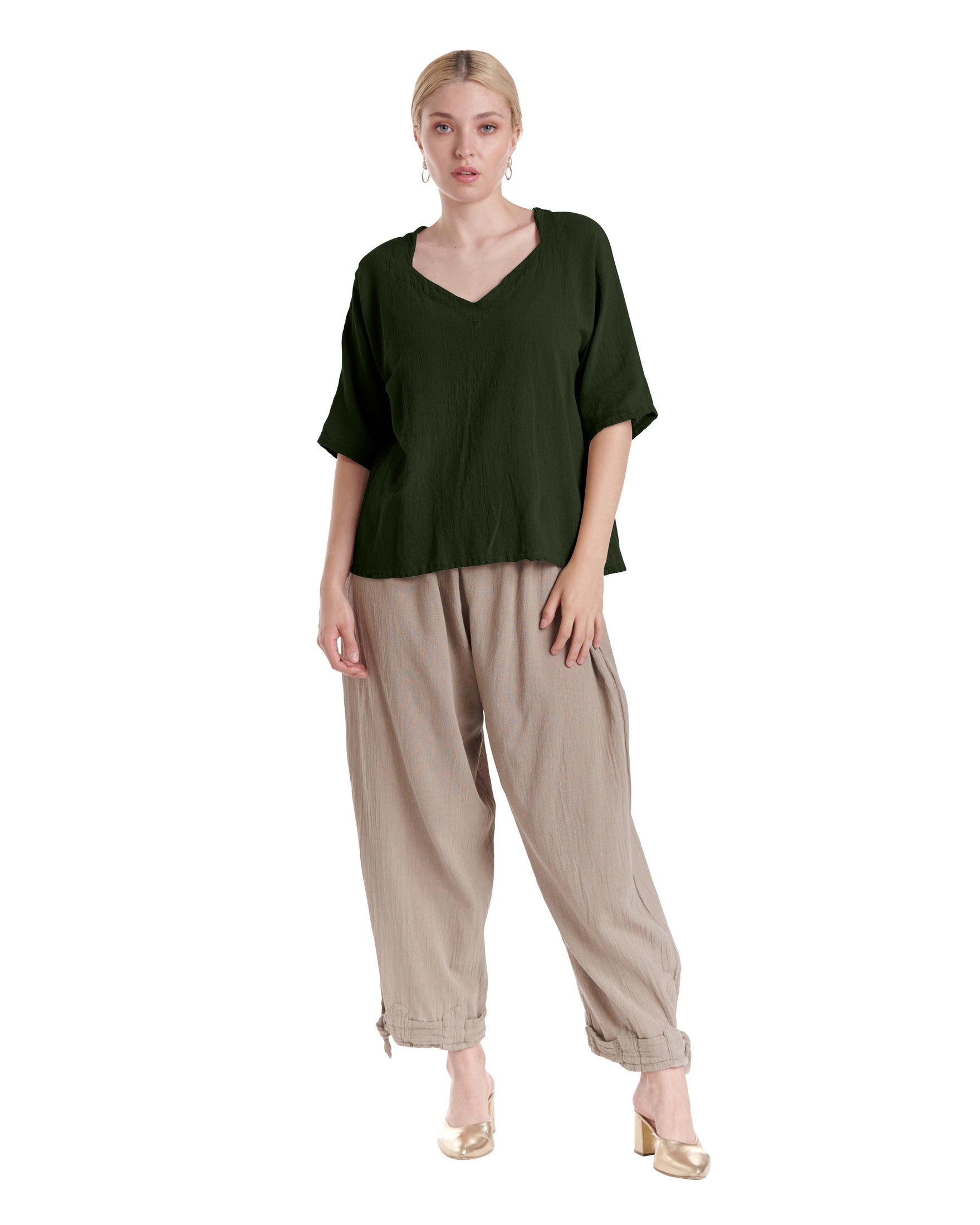 Erin Cotton Gauze Blouse-Oh My Gauze