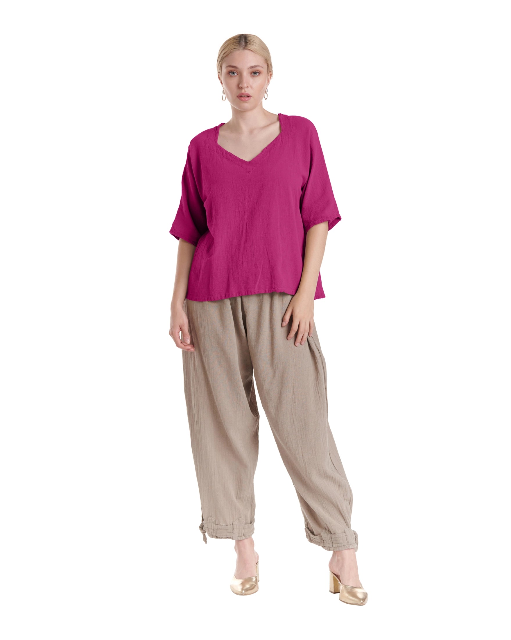 Erin Cotton Gauze Blouse-Oh My Gauze