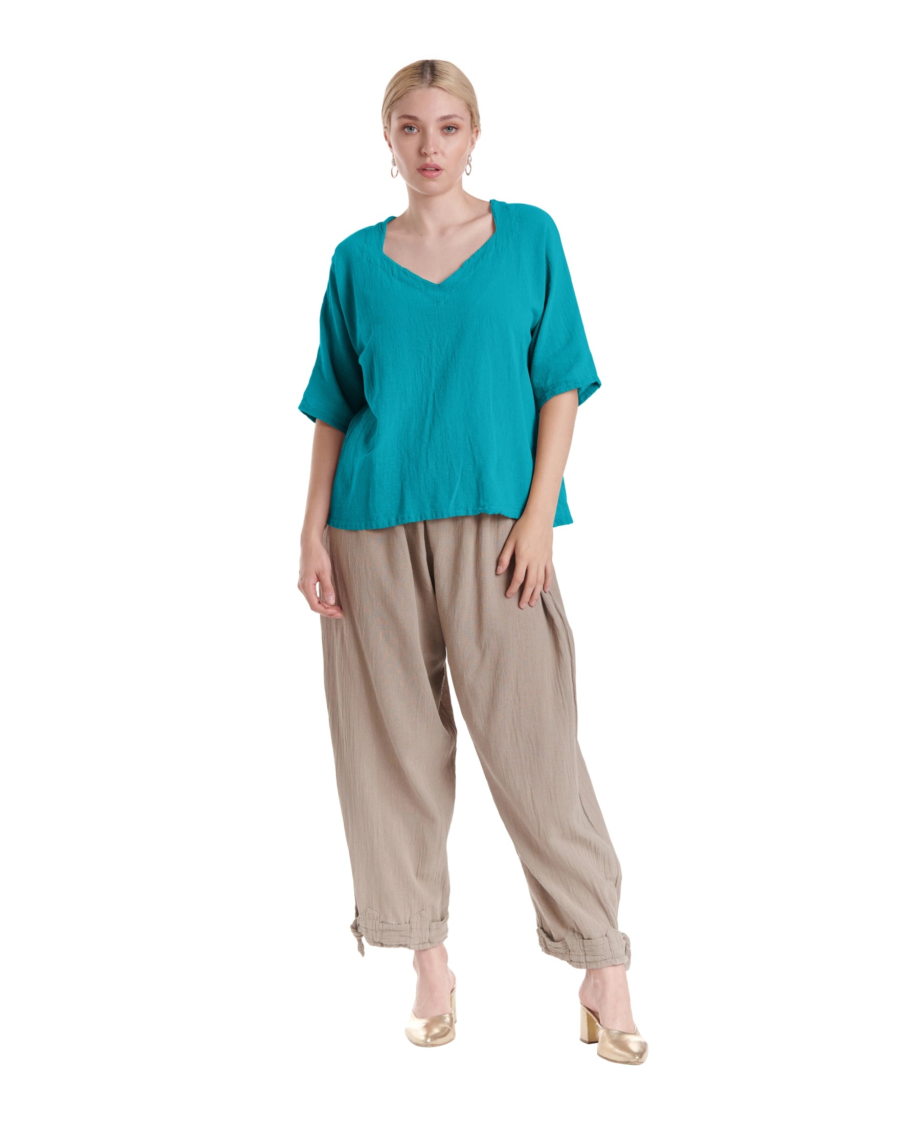 Erin Cotton Gauze Blouse-Oh My Gauze