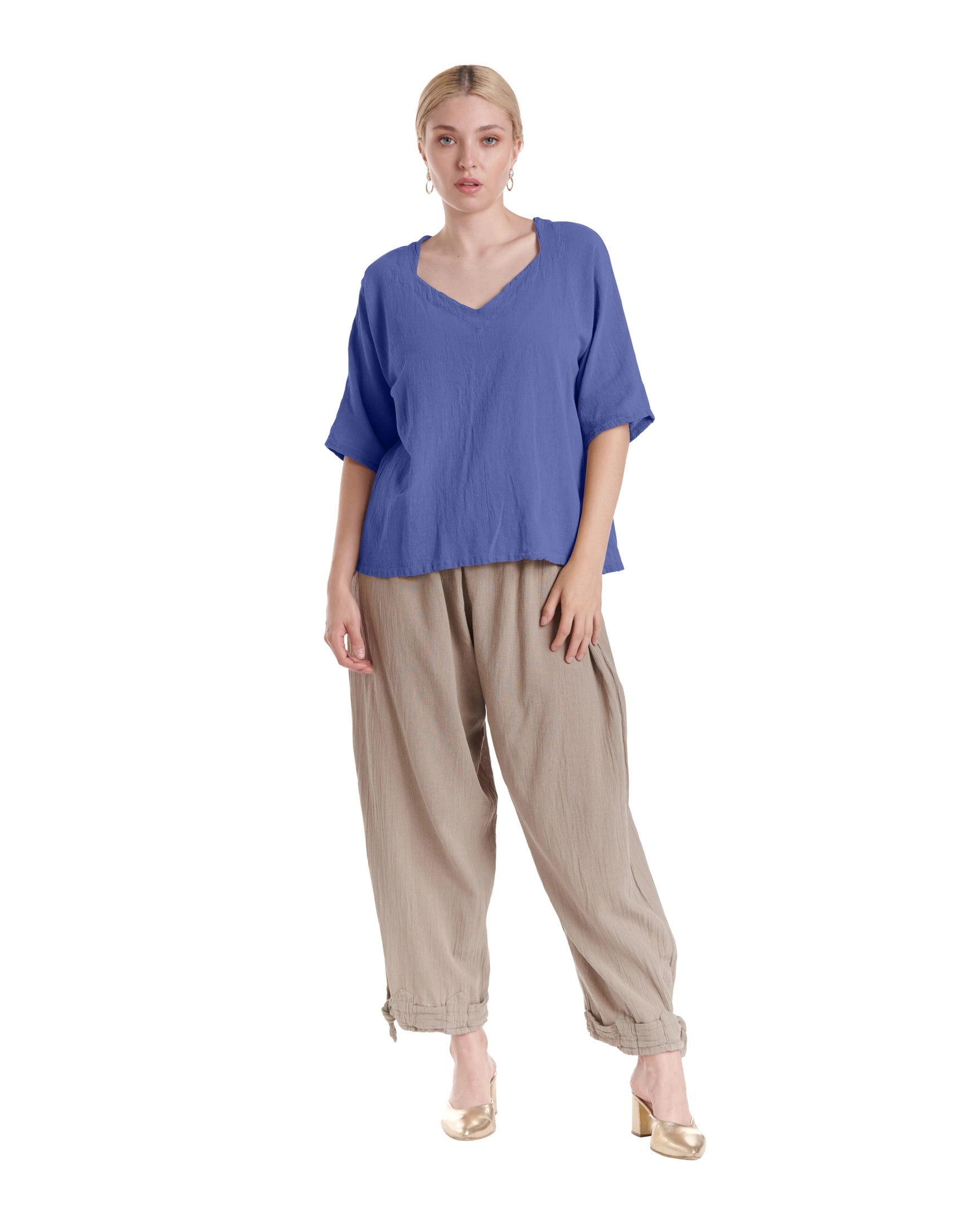 Erin Cotton Gauze Blouse-Oh My Gauze