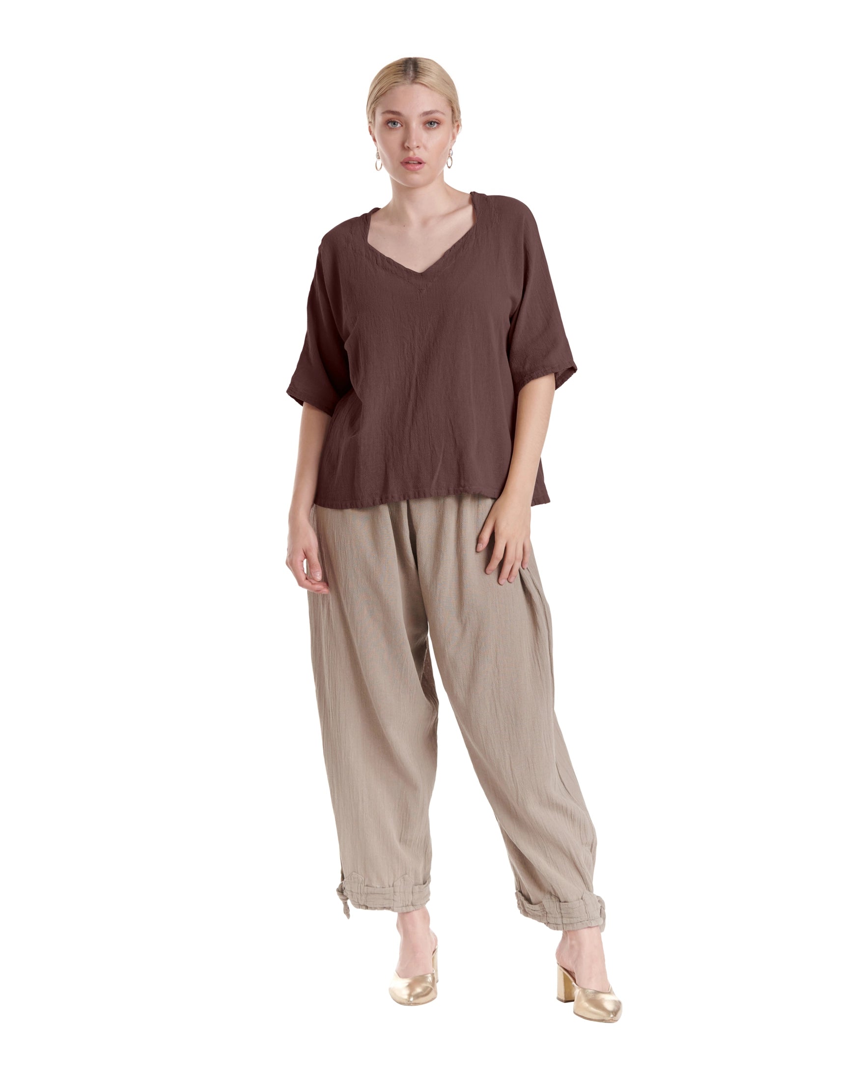 Erin Cotton Gauze Blouse-Oh My Gauze