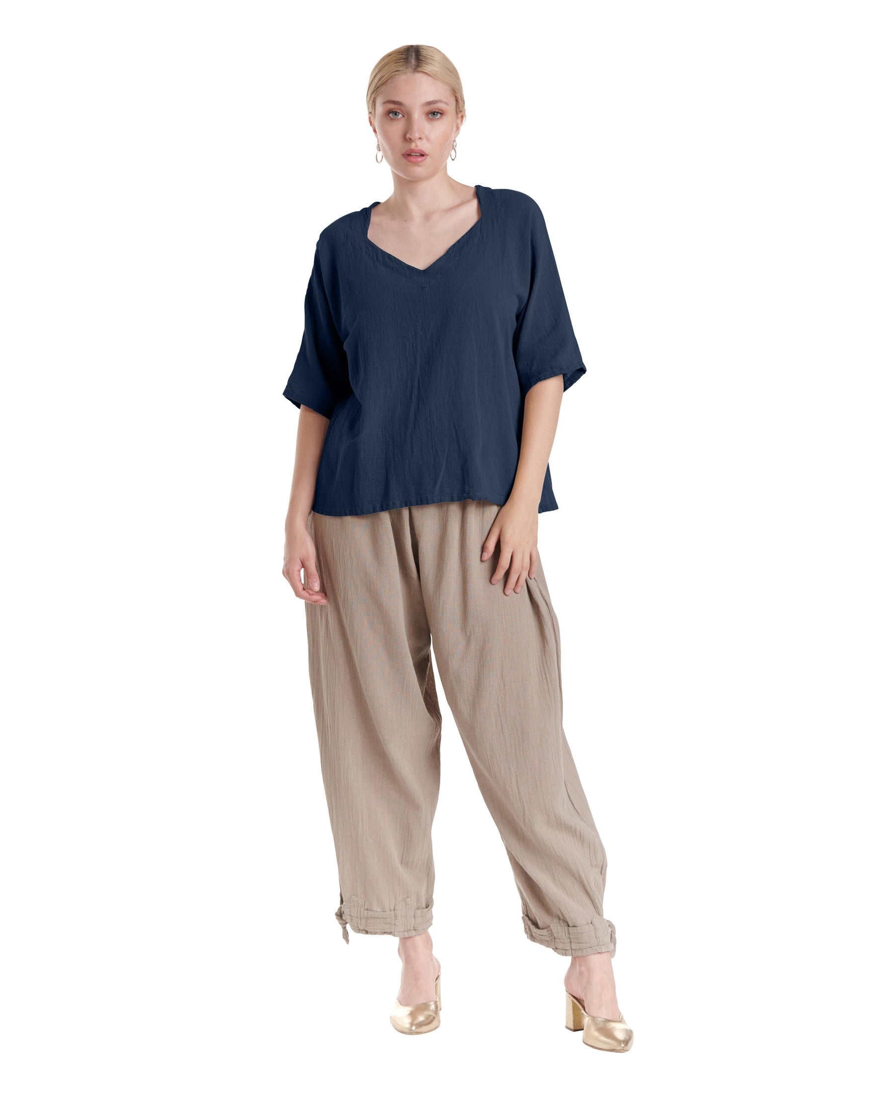 Erin Cotton Gauze Blouse-Oh My Gauze