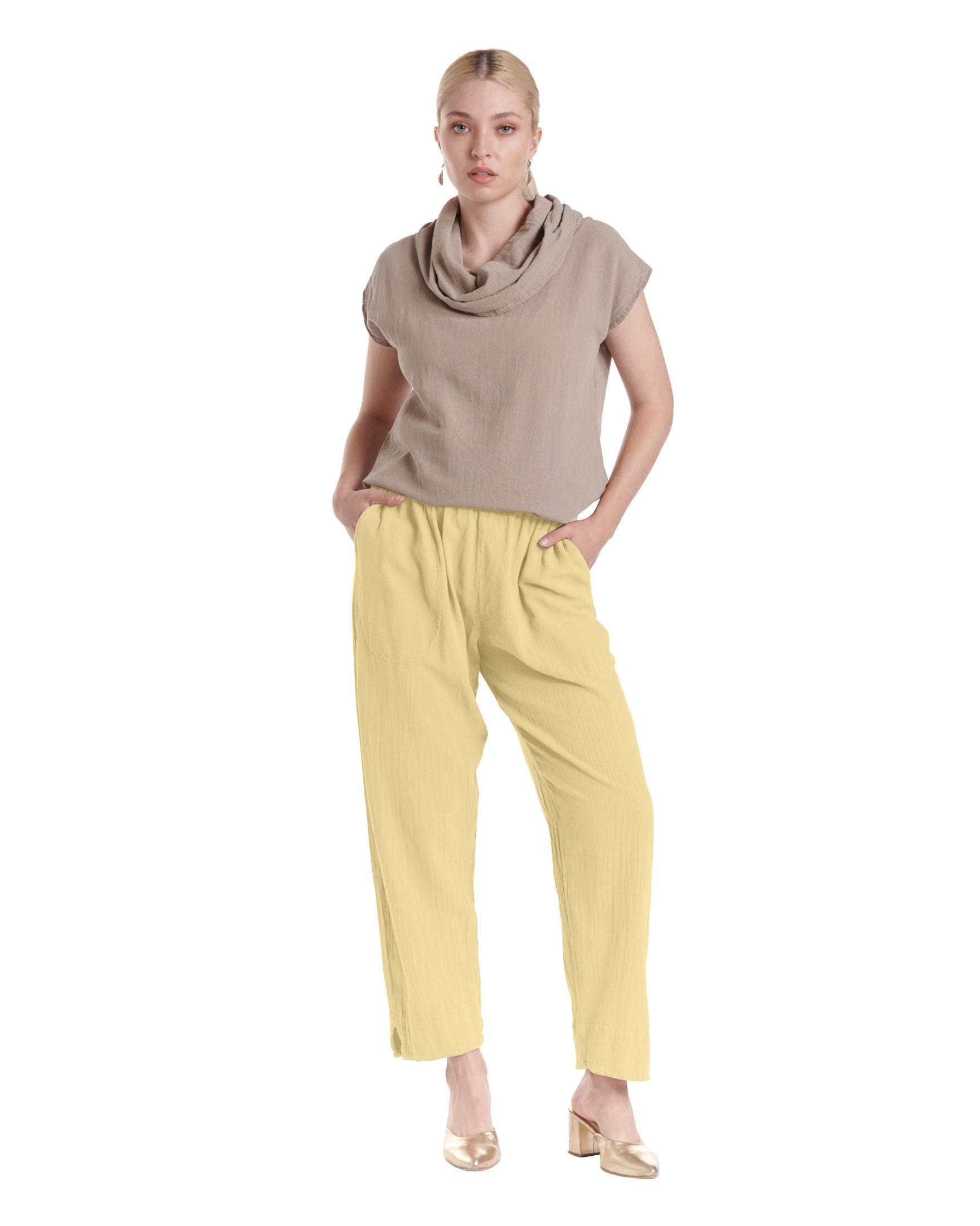 Fiona Cotton Gauze Pants-Oh My Gauze