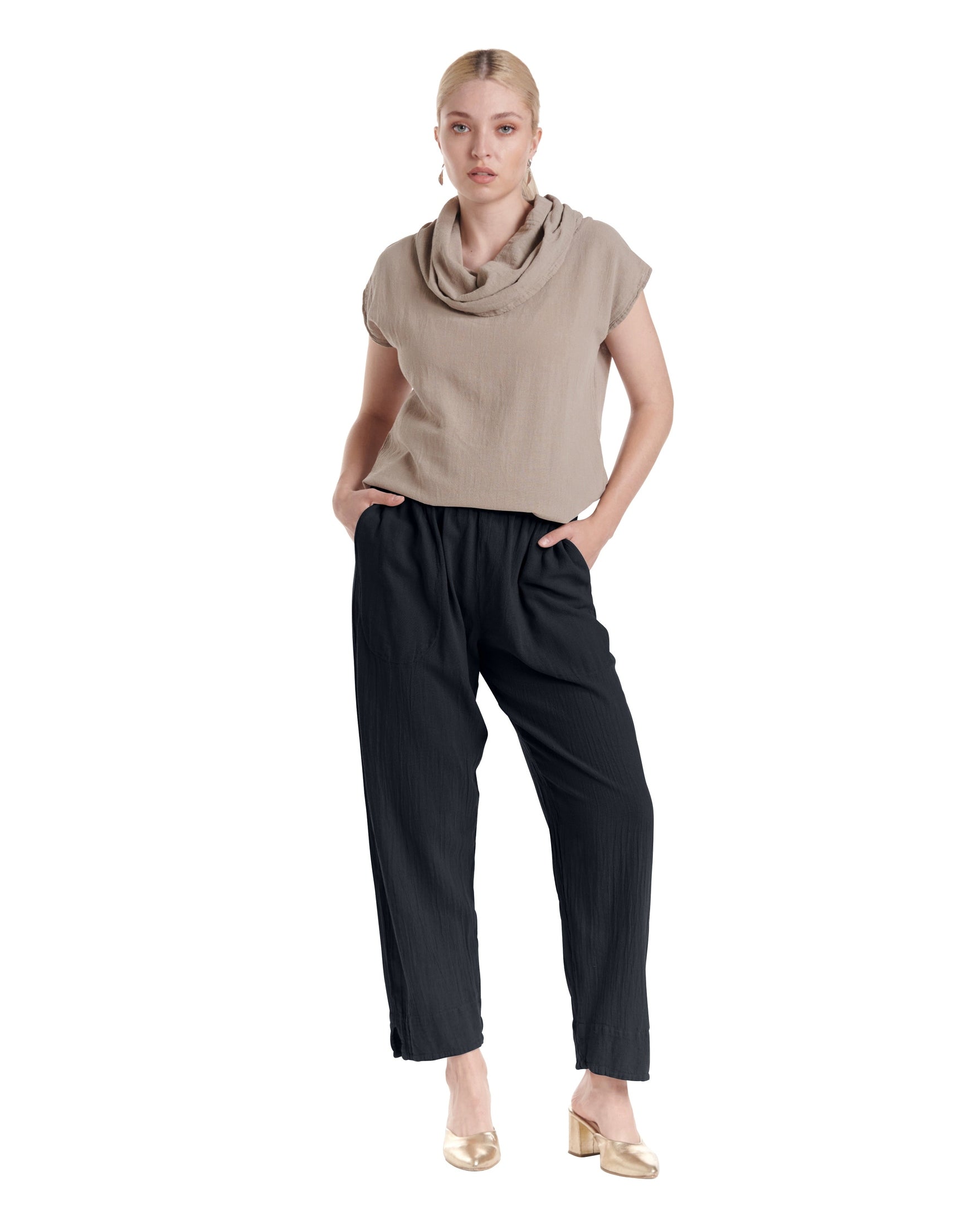 Fiona Cotton Gauze Pants-Oh My Gauze