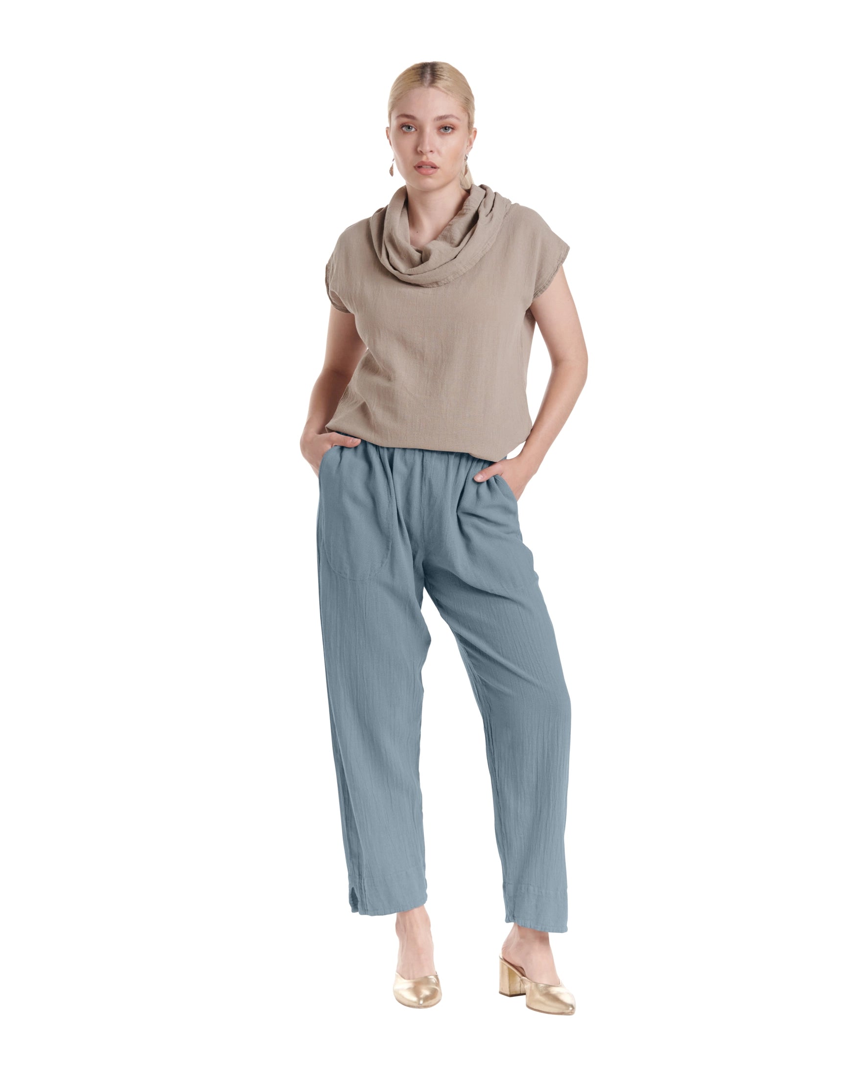 Fiona Cotton Gauze Pants-Oh My Gauze