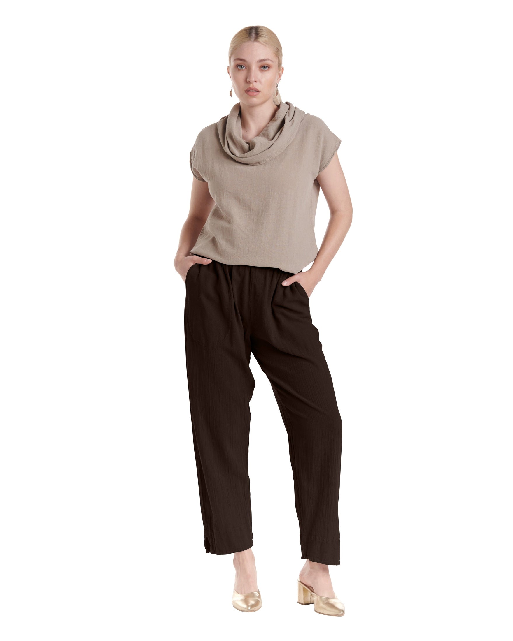 Fiona Cotton Gauze Pants-Oh My Gauze