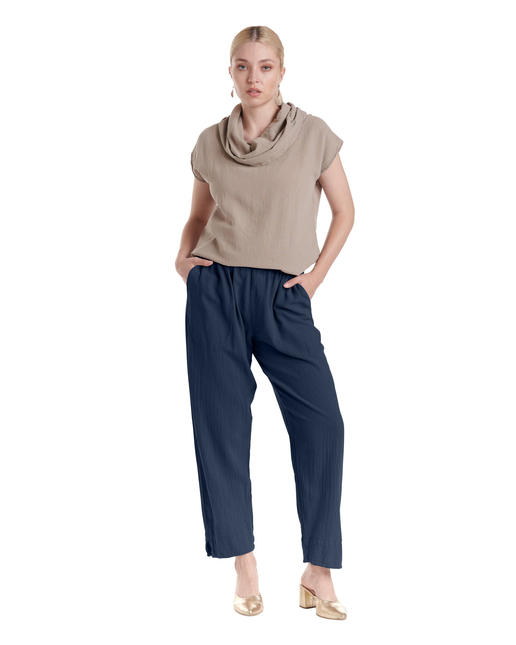 Fiona Cotton Gauze Pants-Oh My Gauze