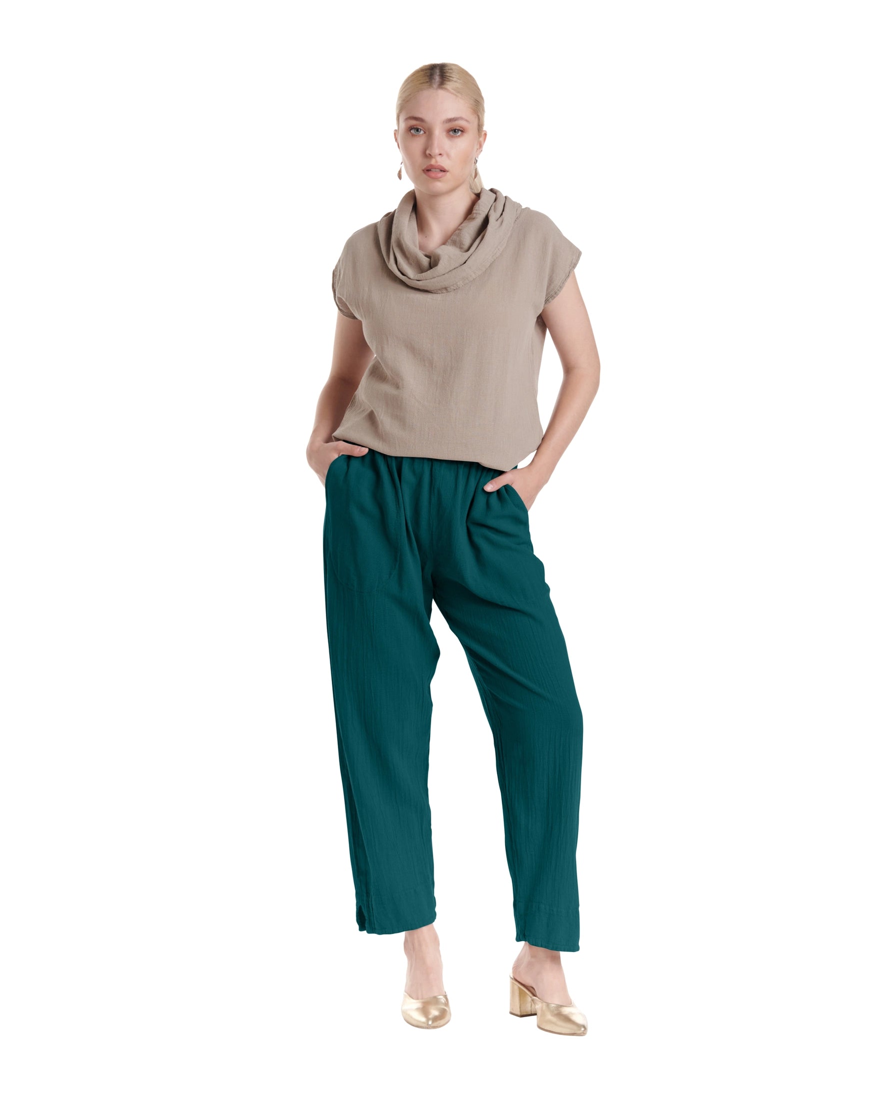 Fiona Cotton Gauze Pants-Oh My Gauze