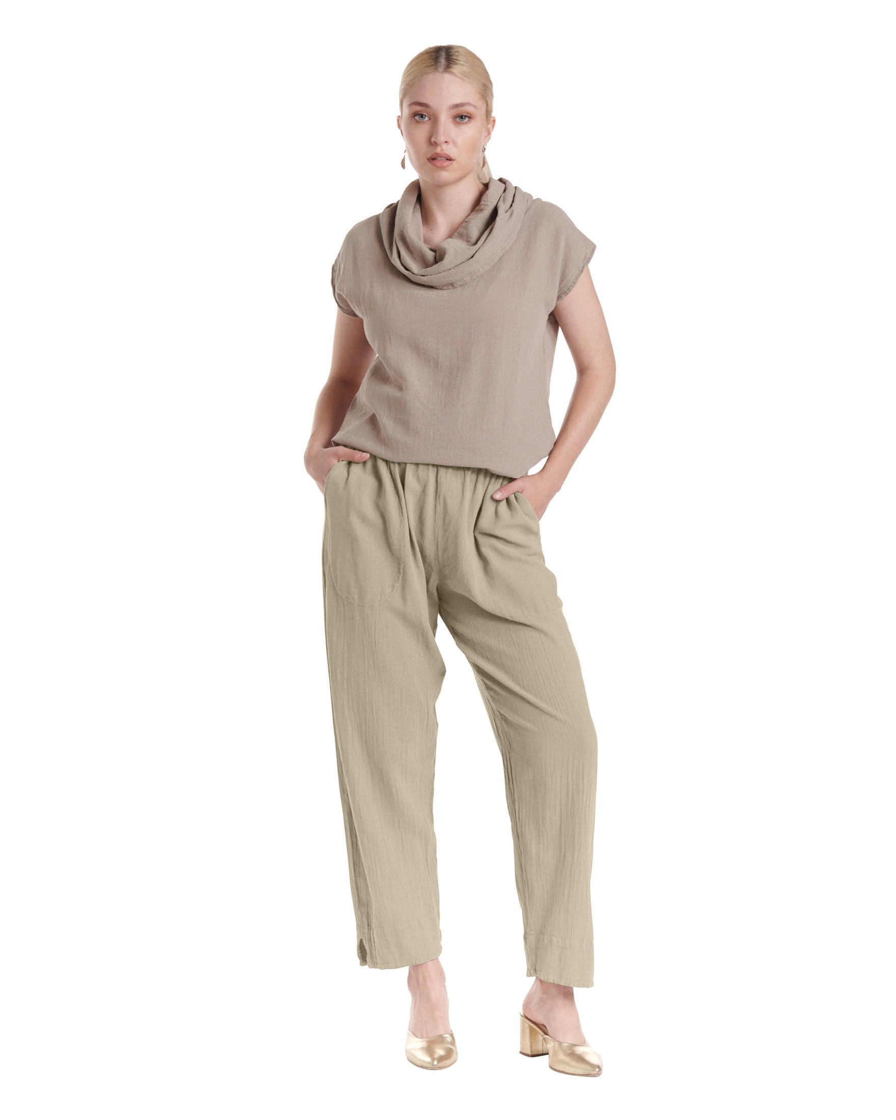 Fiona Cotton Gauze Pants-Oh My Gauze