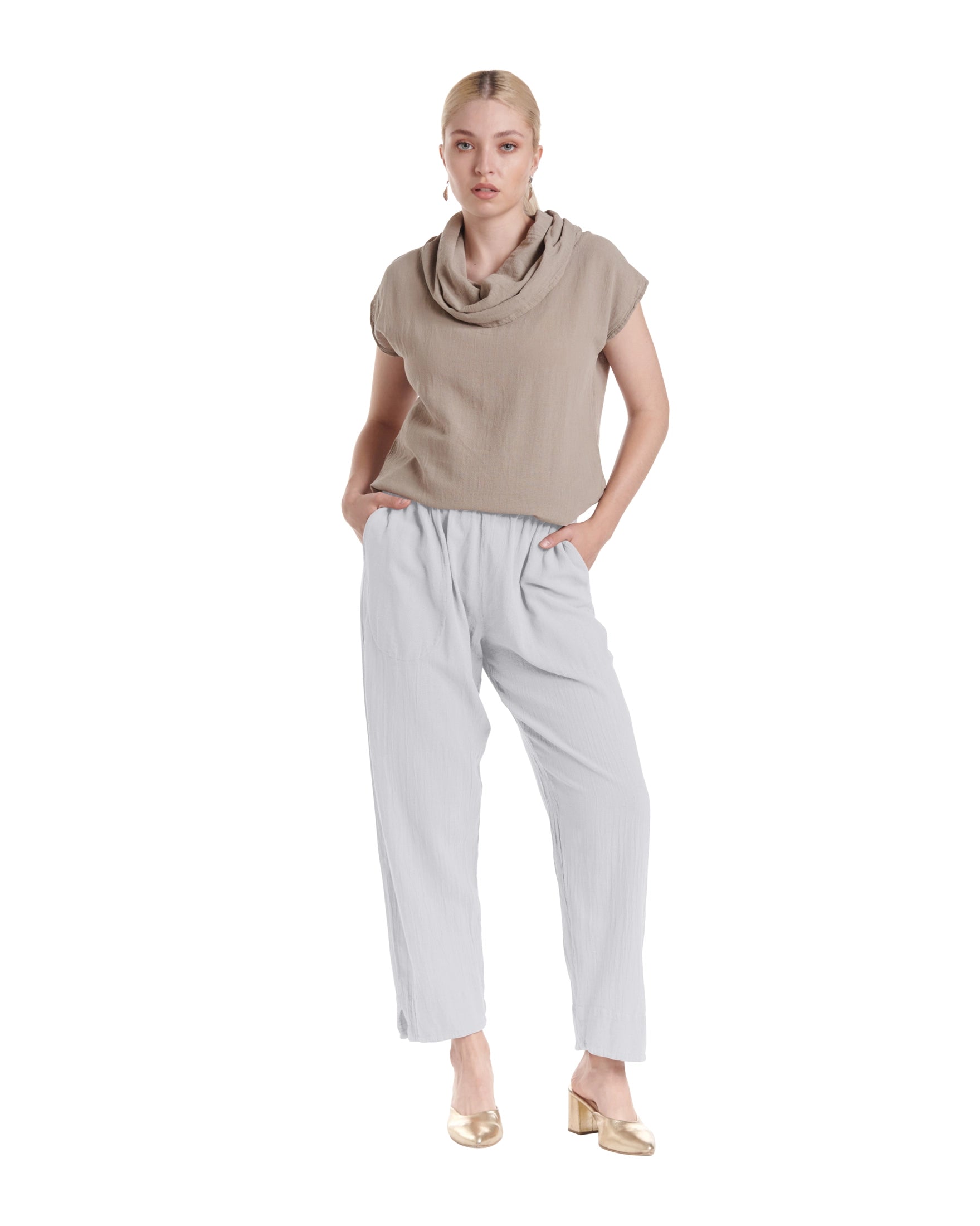 Fiona Cotton Gauze Pants-Oh My Gauze