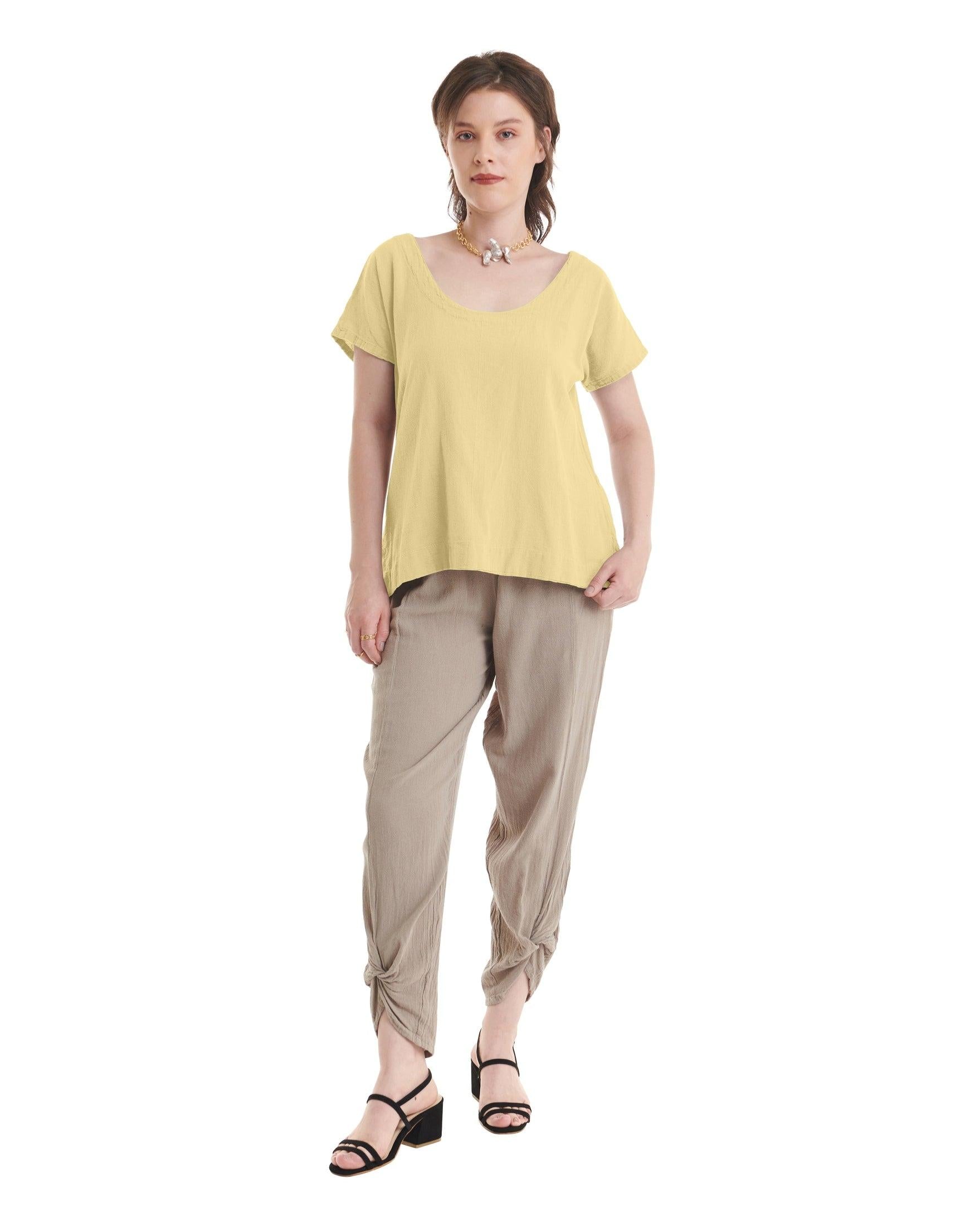 Flipper Cotton Gauze Blouse-Oh My Gauze