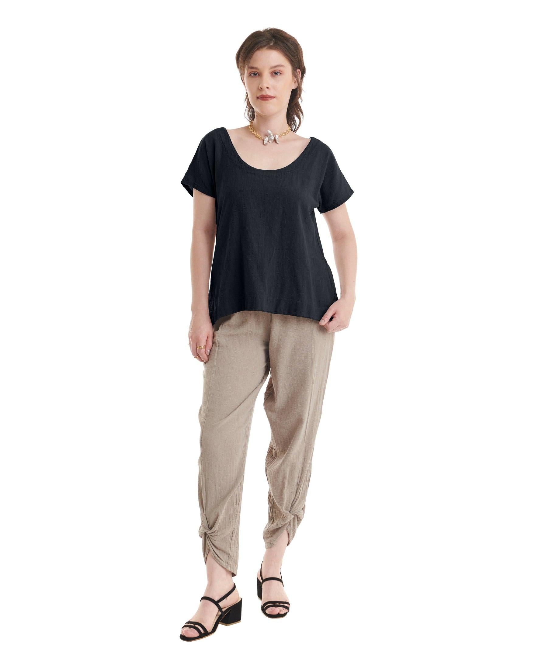 Flipper Cotton Gauze Blouse-Oh My Gauze