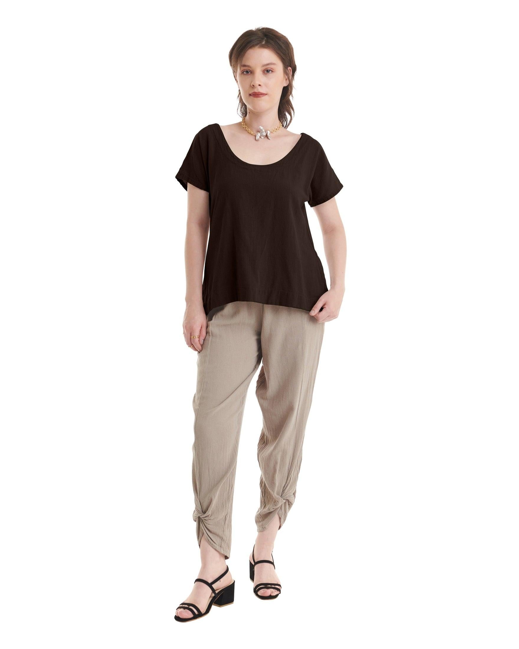 Flipper Cotton Gauze Blouse-Oh My Gauze