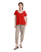 Flipper Cotton Gauze Blouse-Oh My Gauze