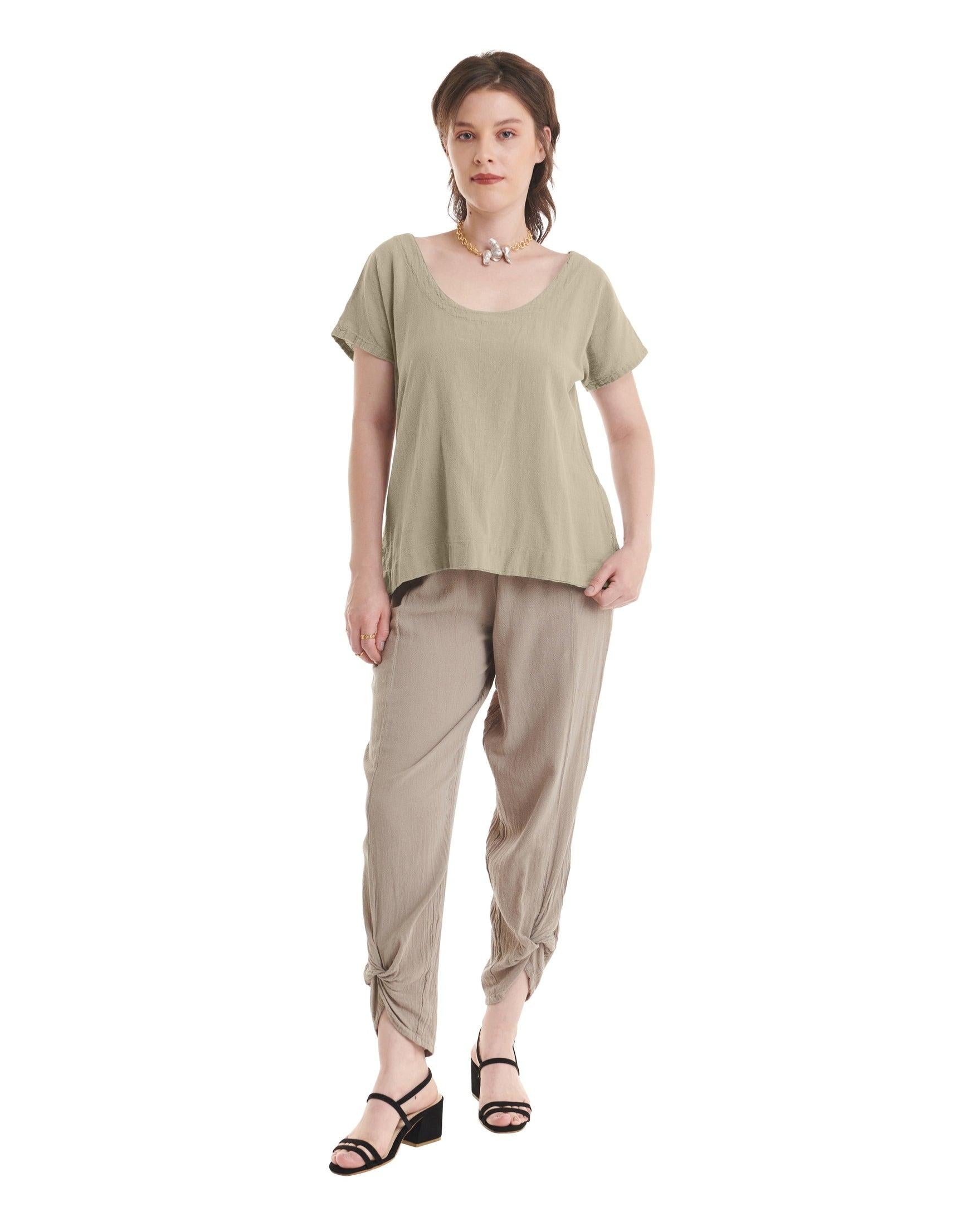 Flipper Cotton Gauze Blouse-Oh My Gauze