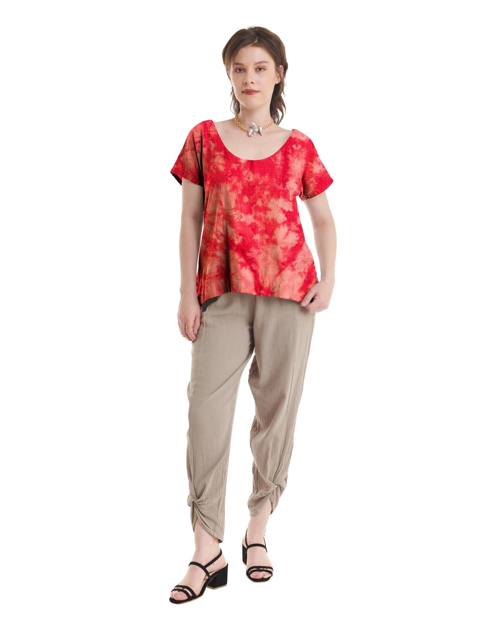 Flipper Cotton Gauze Blouse-Oh My Gauze