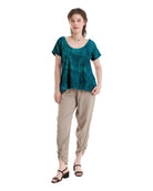 Flipper Cotton Gauze Blouse-Oh My Gauze