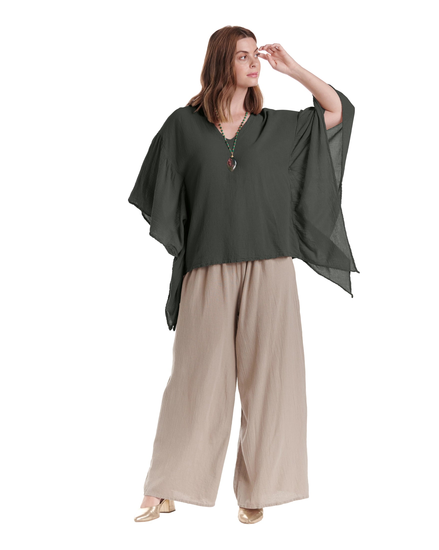 Flutter Cotton Gauze Blouse – New Arrival-Oh My Gauze