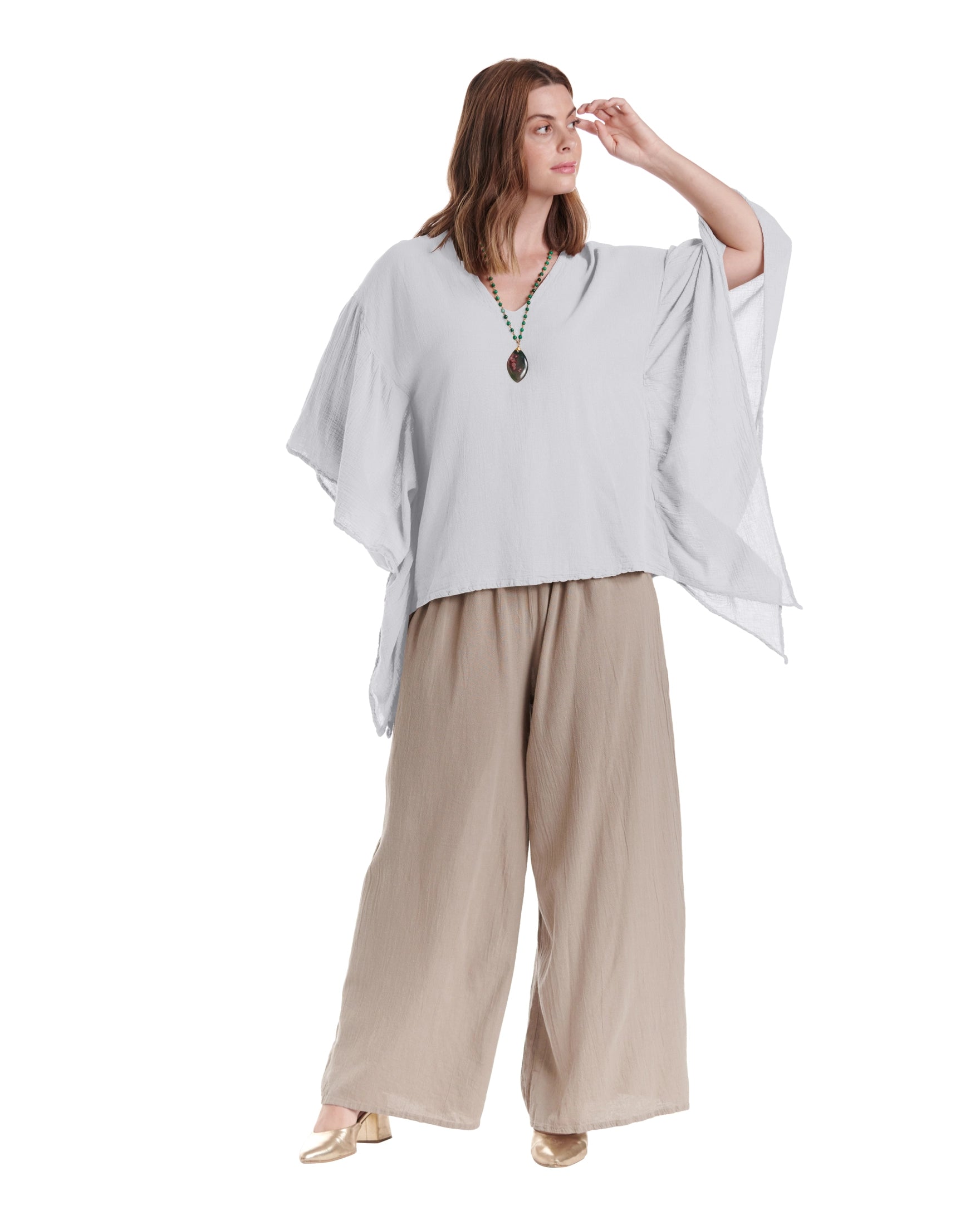 Flutter Cotton Gauze Blouse – New Arrival-Oh My Gauze