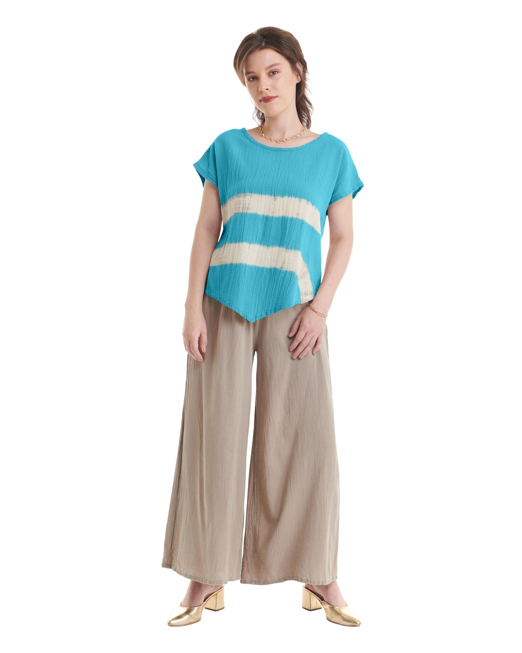 Grace-Wave Cotton Gauze Blouse - New-Oh My Gauze