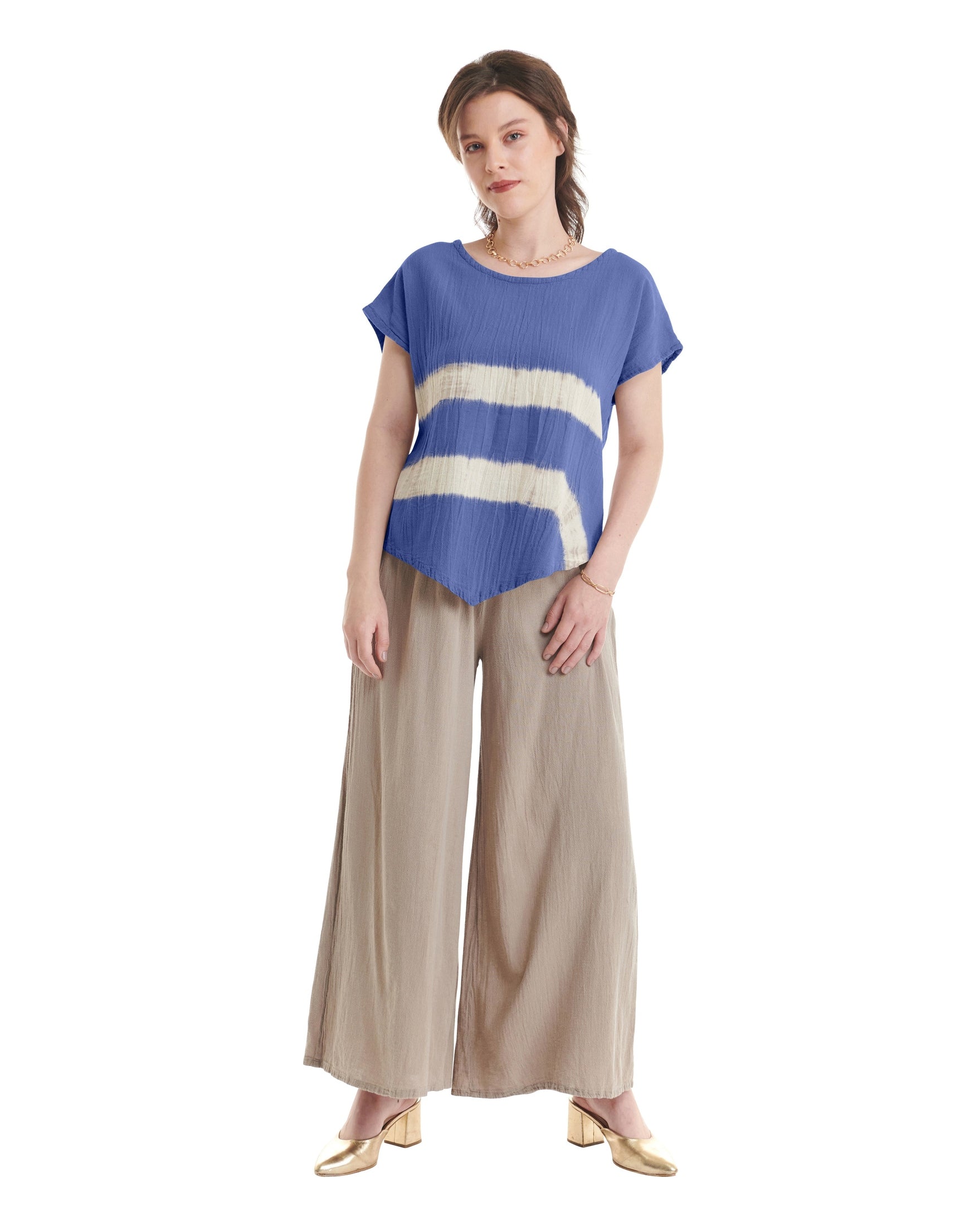 Grace-Wave Cotton Gauze Blouse - New-Oh My Gauze