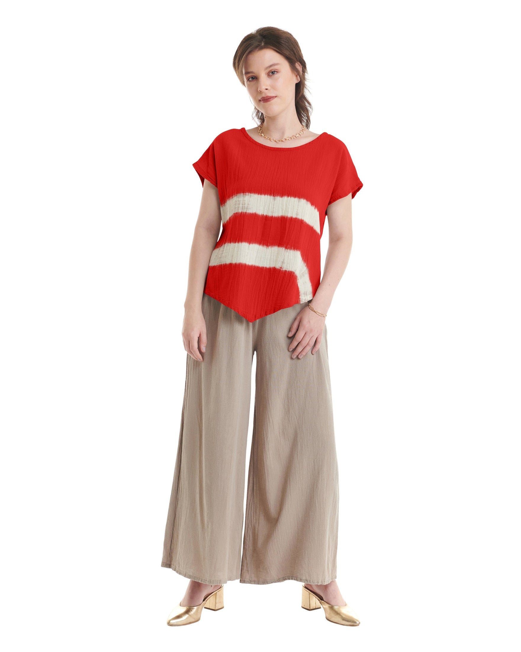 Grace-Wave Cotton Gauze Blouse - New-Oh My Gauze