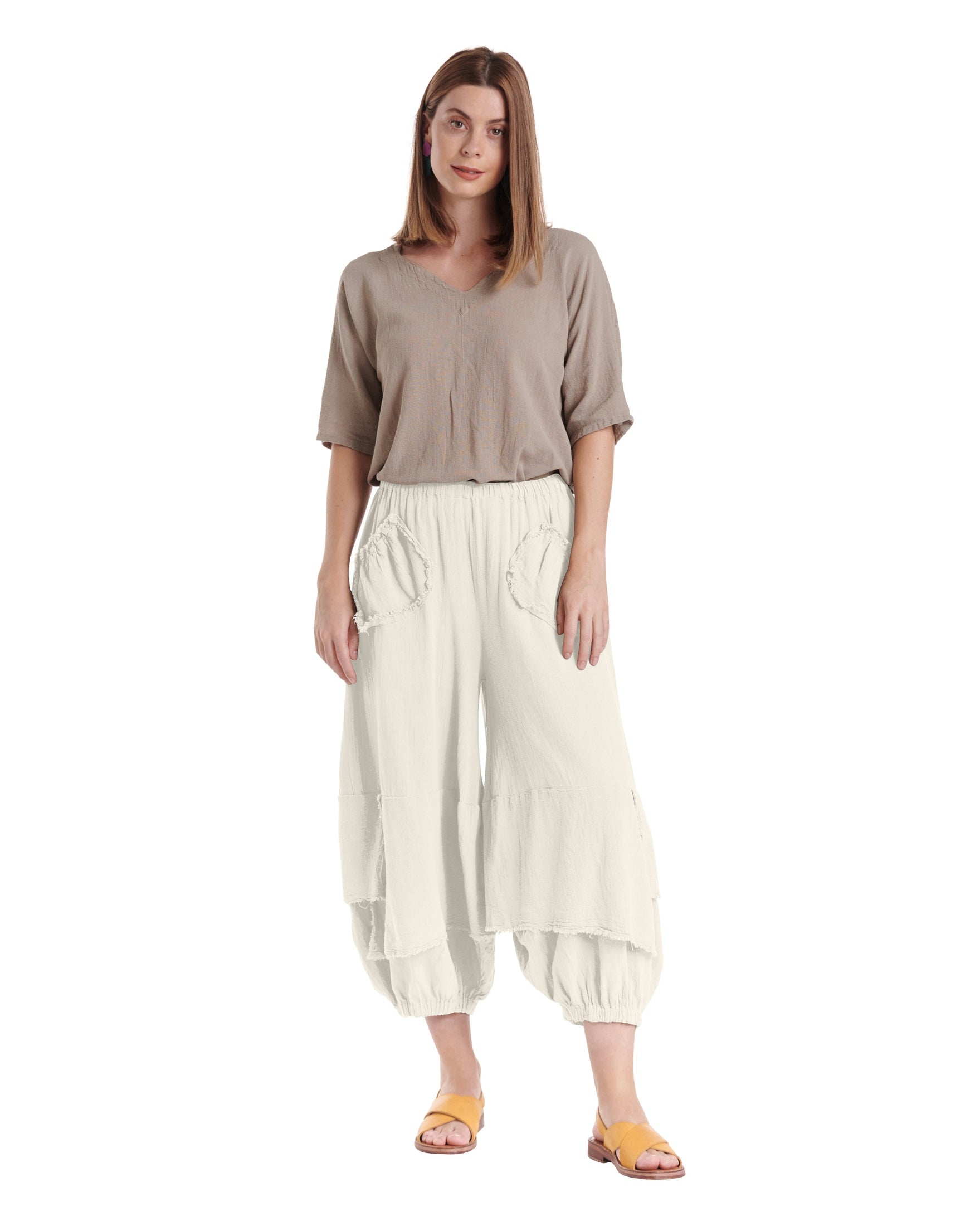 Guchi Cotton Gauze Pants-Oh My Gauze