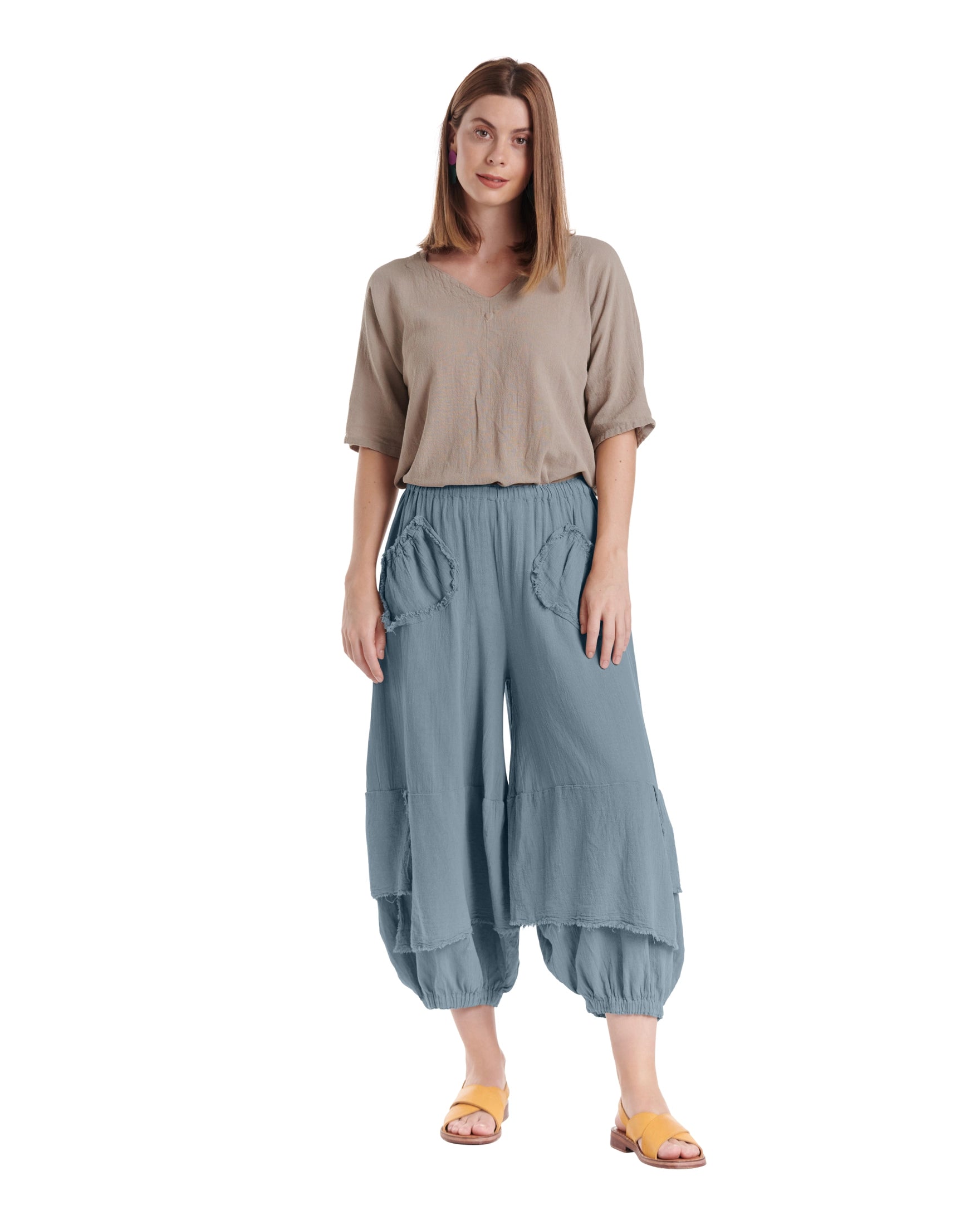 Guchi Cotton Gauze Pants-Oh My Gauze