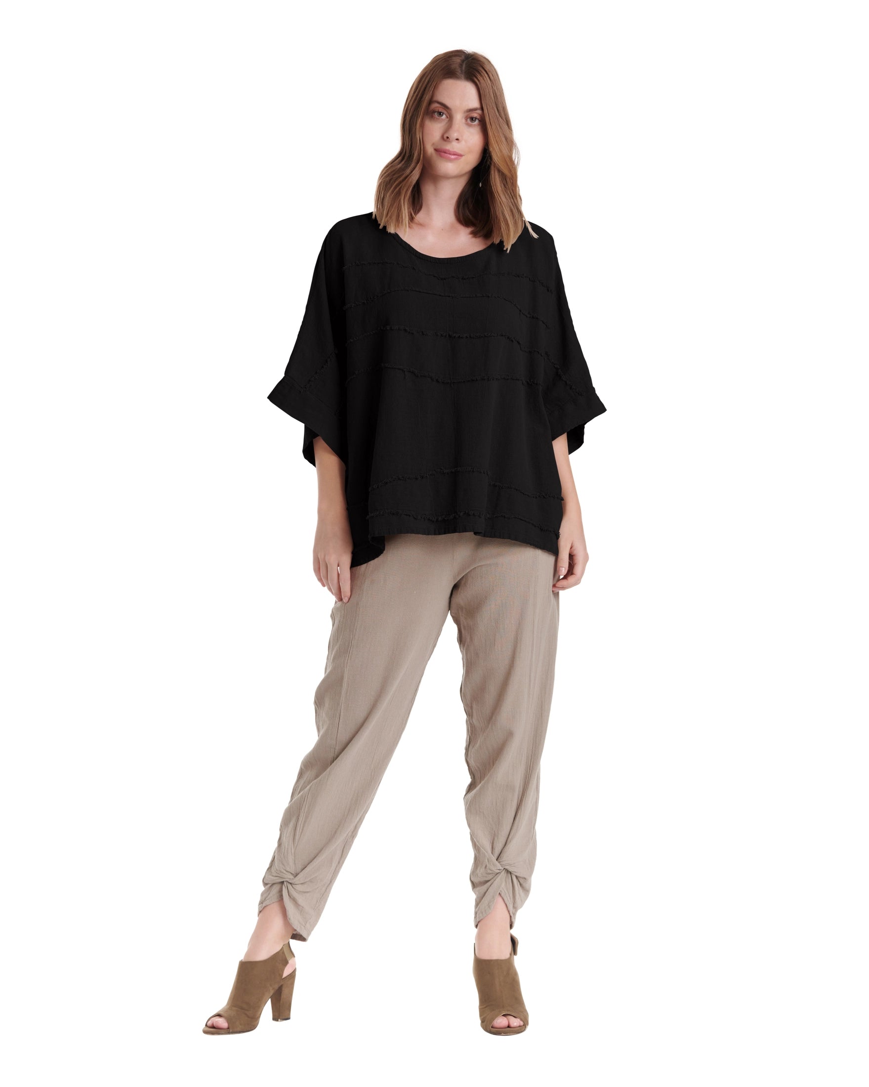 Horizon Cotton Gauze Blouse-Oh My Gauze