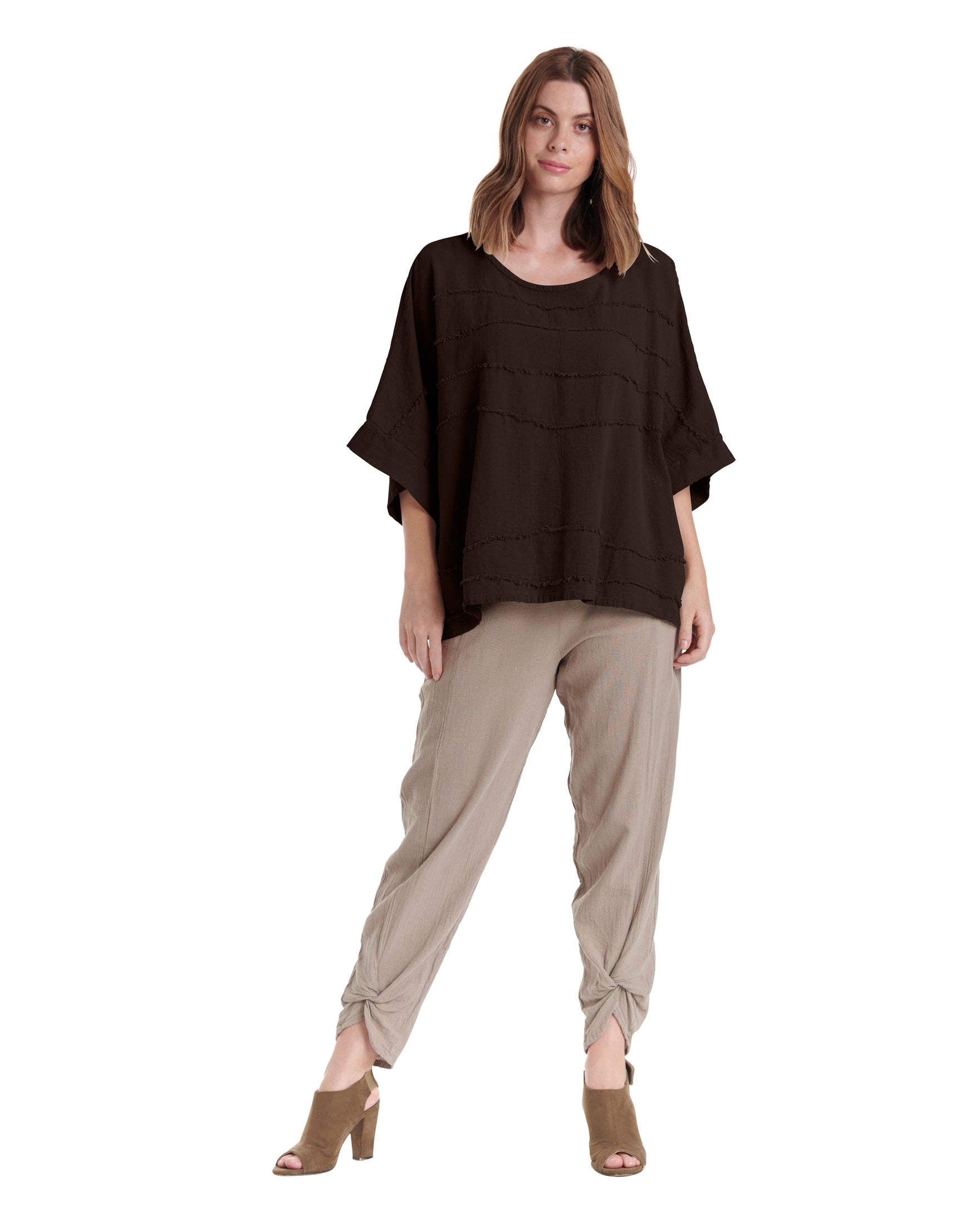 Horizon Cotton Gauze Blouse-Oh My Gauze