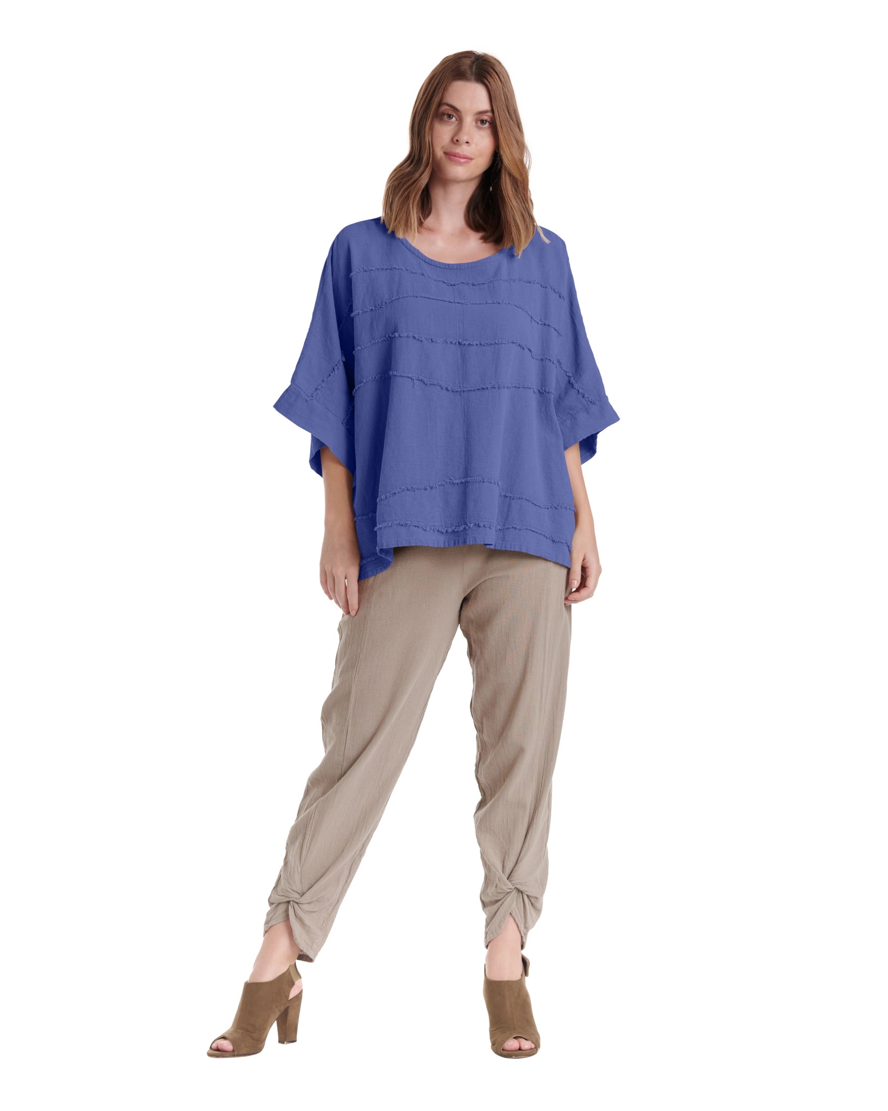 Horizon Cotton Gauze Blouse-Oh My Gauze