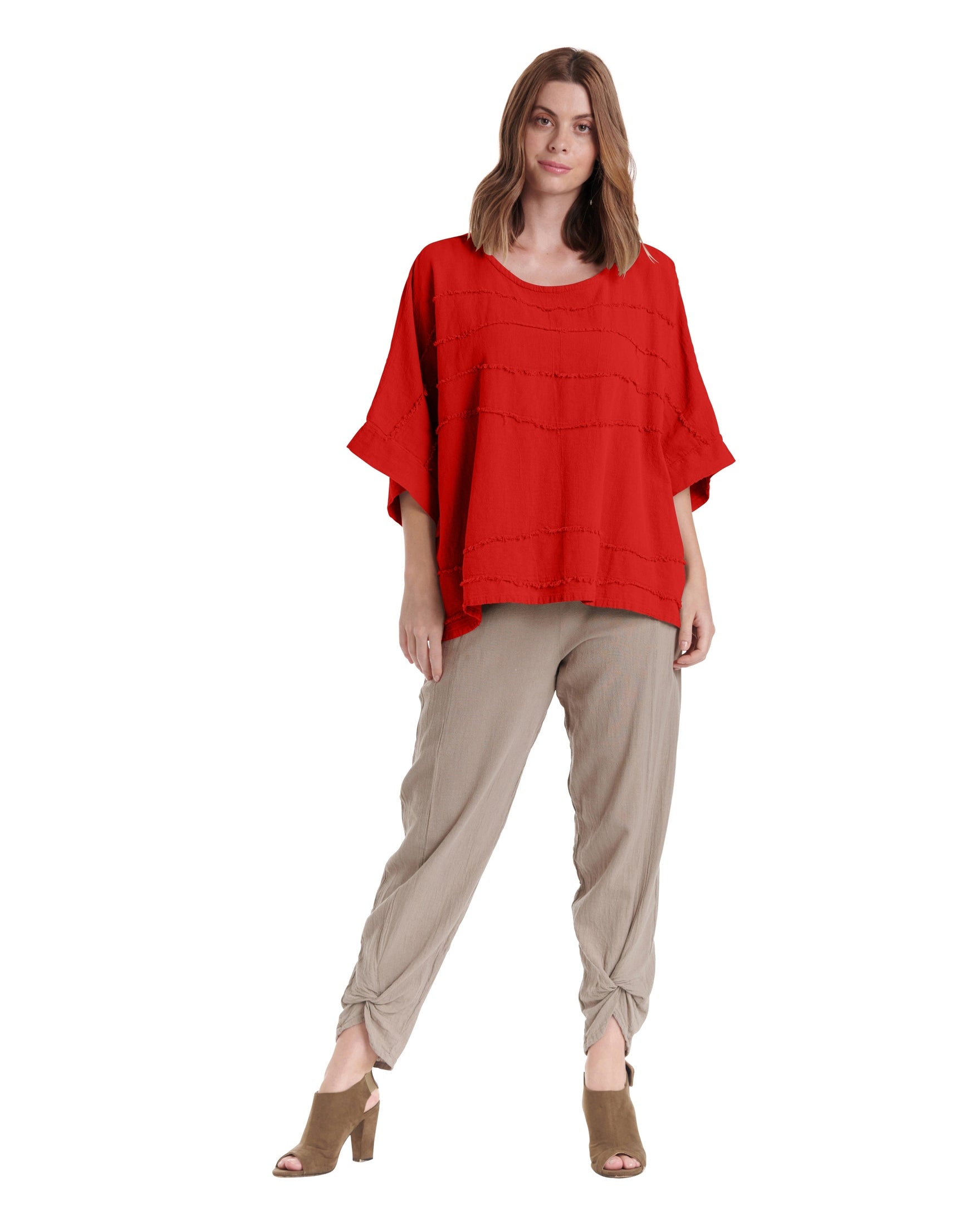 Horizon Cotton Gauze Blouse-Oh My Gauze