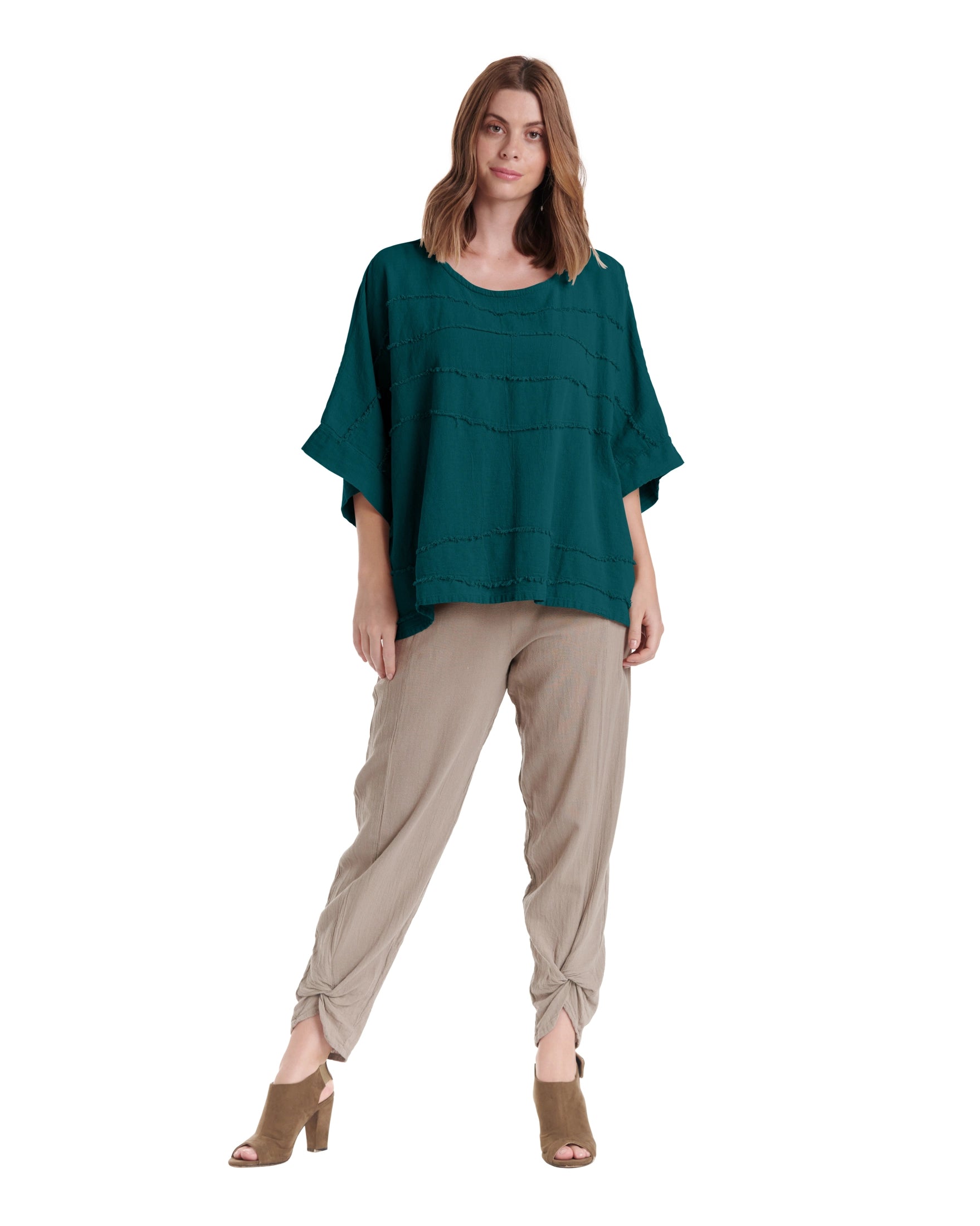 Horizon Cotton Gauze Blouse-Oh My Gauze