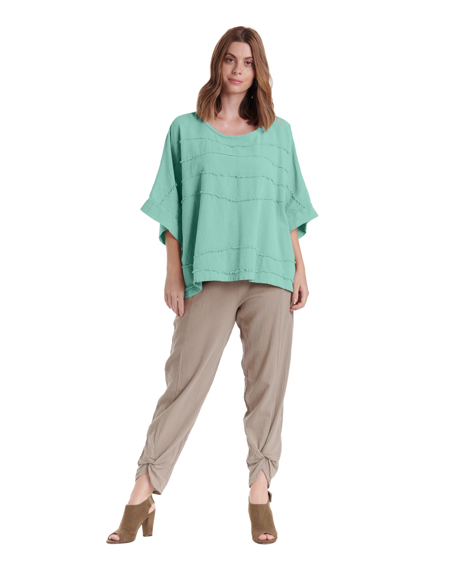 Horizon Cotton Gauze Blouse-Oh My Gauze