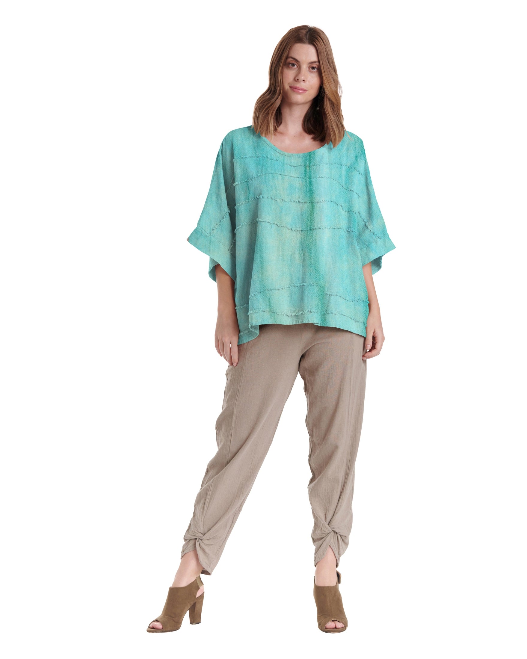 Horizon Cotton Gauze Blouse-Oh My Gauze