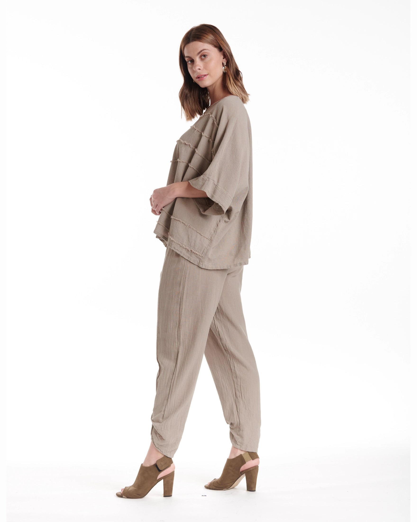 Horizon Cotton Gauze Blouse-Oh My Gauze