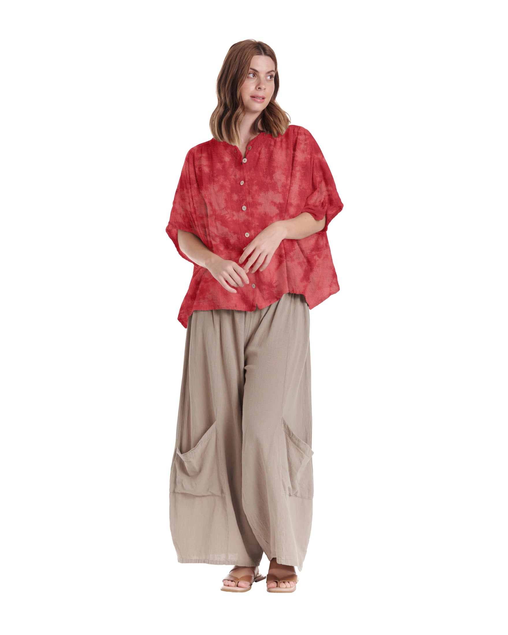 Ines Cotton Gauze Blouse – New Arrival-Oh My Gauze