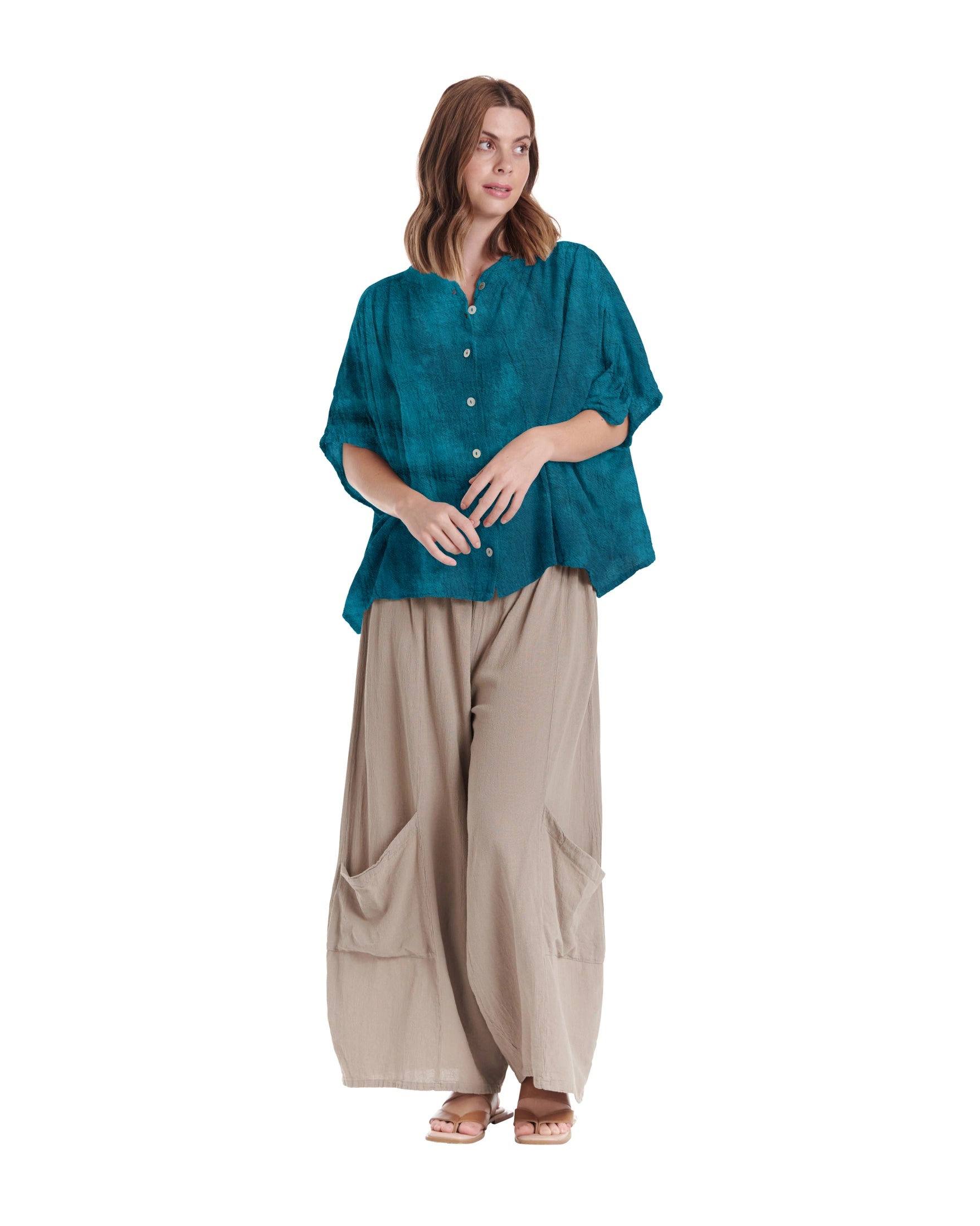 Ines Cotton Gauze Blouse – New Arrival-Oh My Gauze