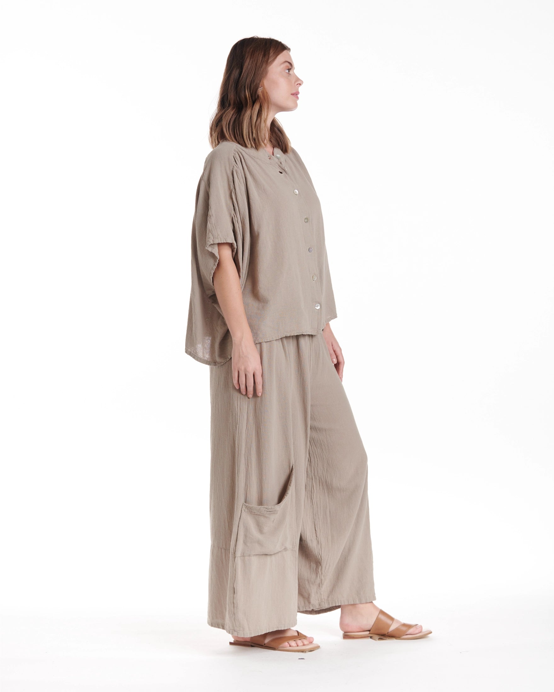 Ines Cotton Gauze Blouse – New Arrival-Oh My Gauze