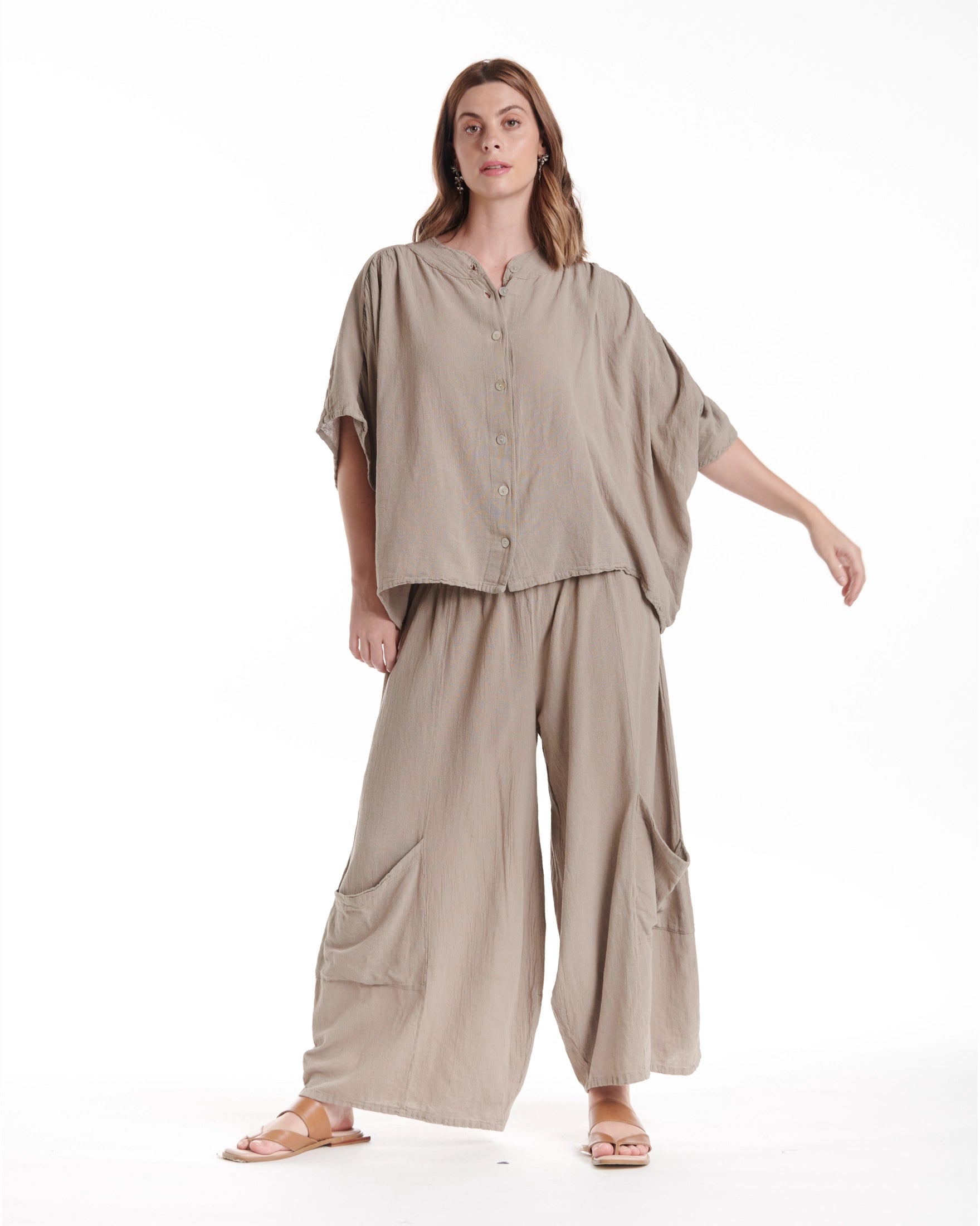 Ines Cotton Gauze Blouse – New Arrival-Oh My Gauze