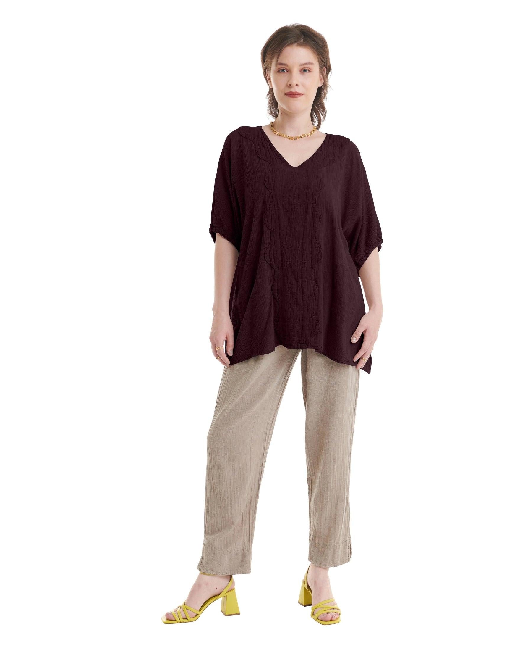 Jodi Cotton Gauze Blouse-Oh My Gauze