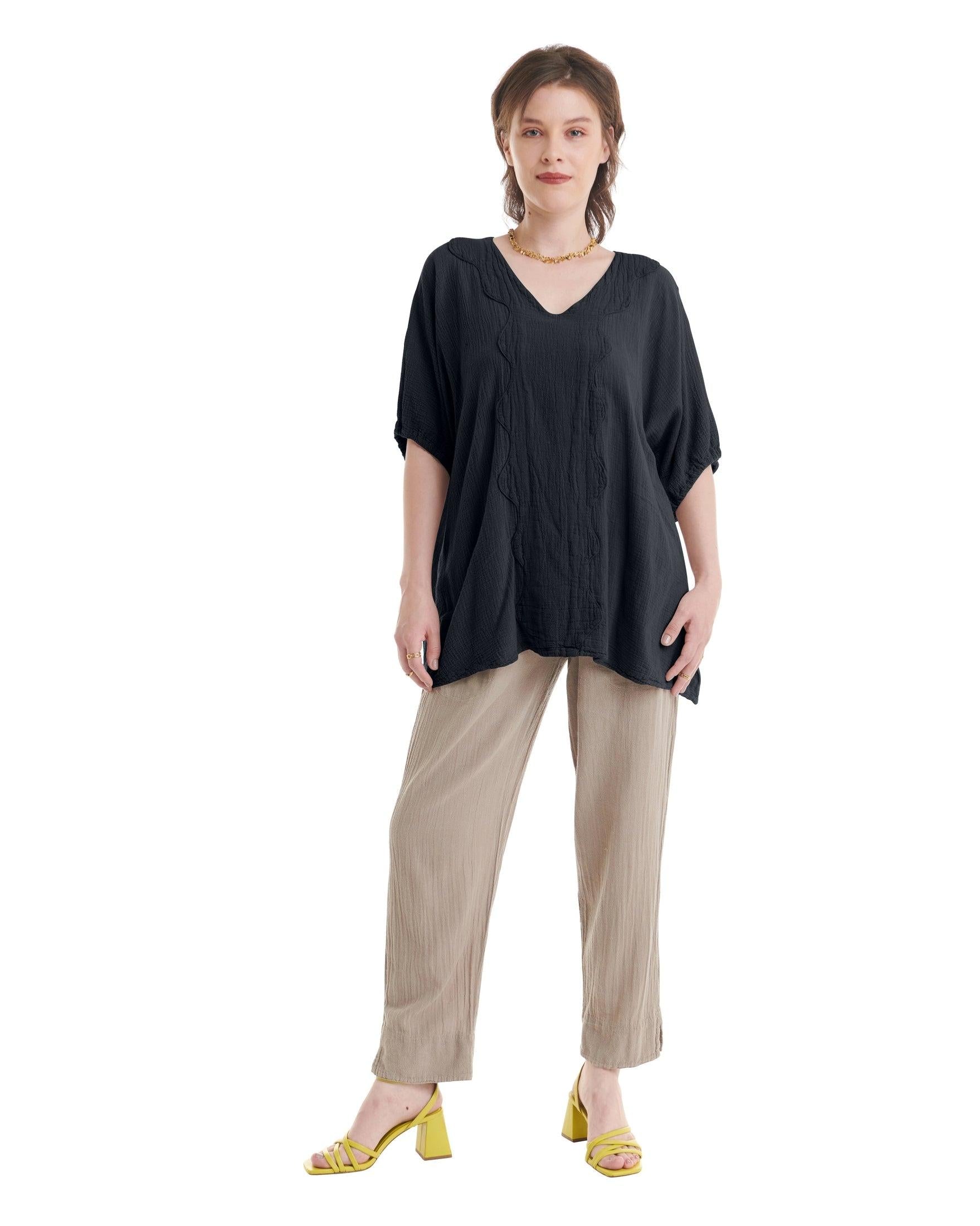 Jodi Cotton Gauze Blouse-Oh My Gauze